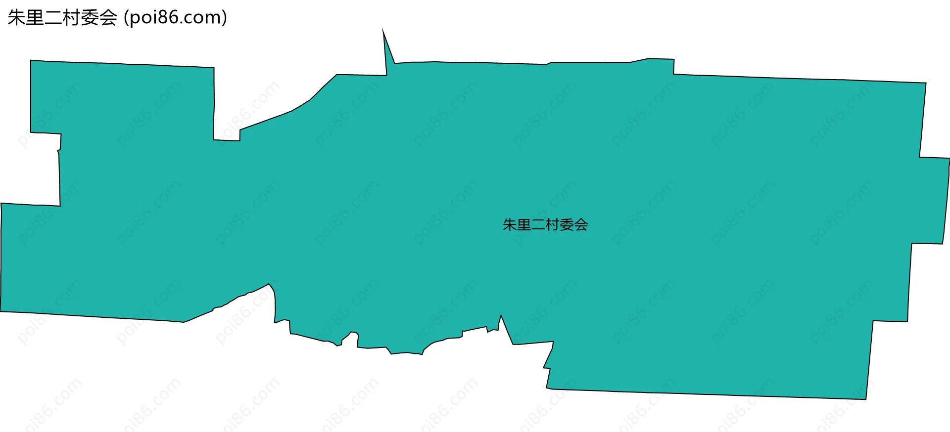 朱里二村委会边界地图
