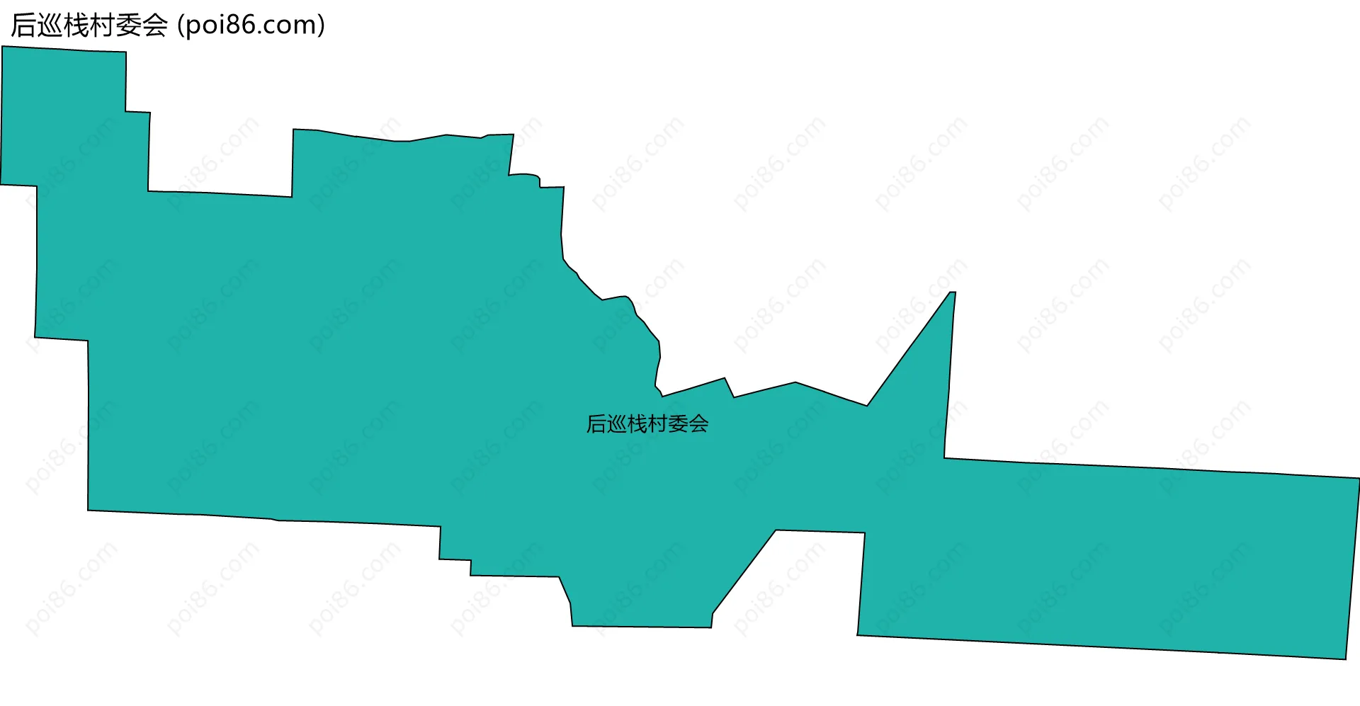 后巡栈村委会边界地图