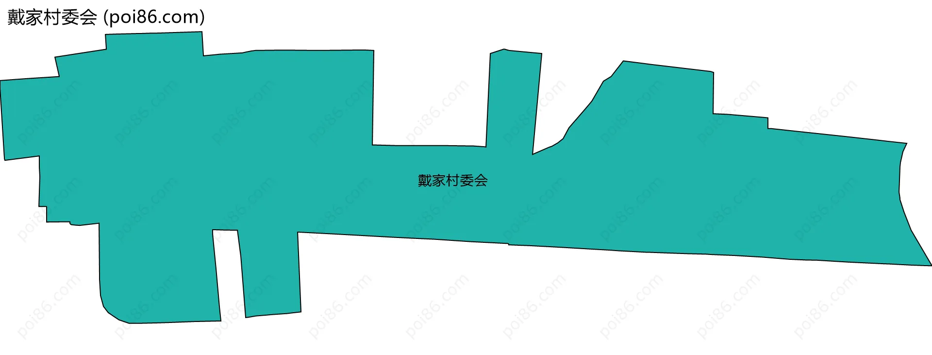 戴家村委会边界地图
