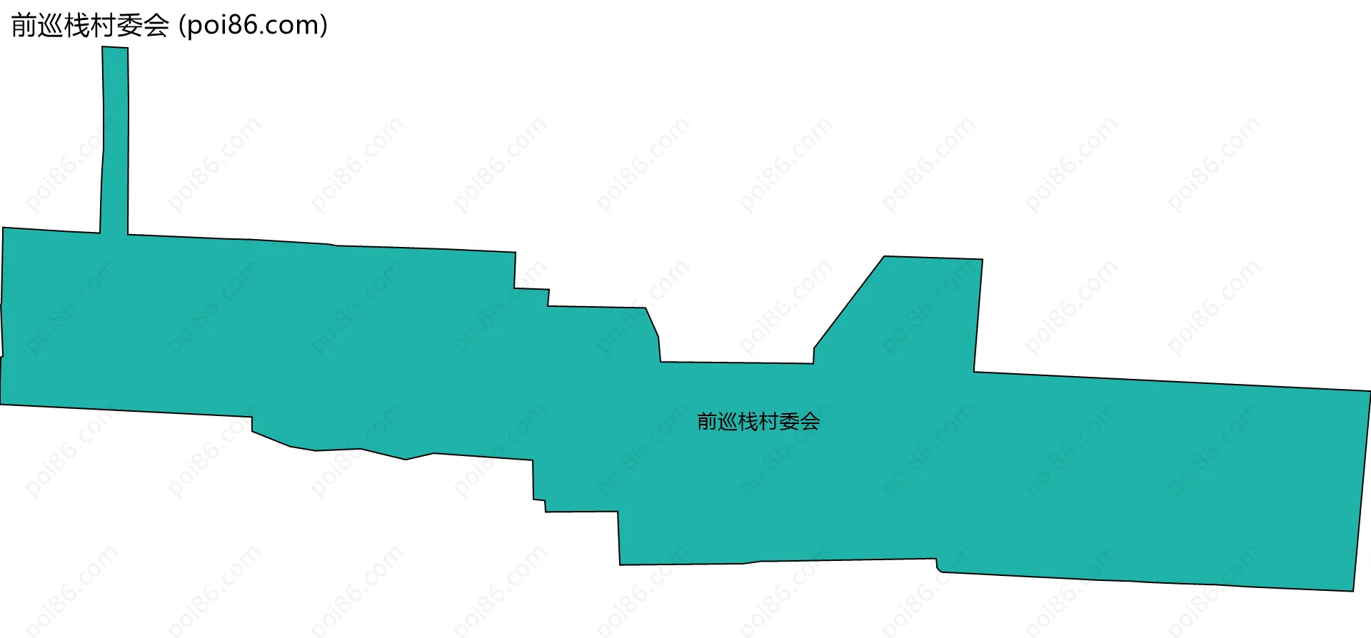 前巡栈村委会边界地图