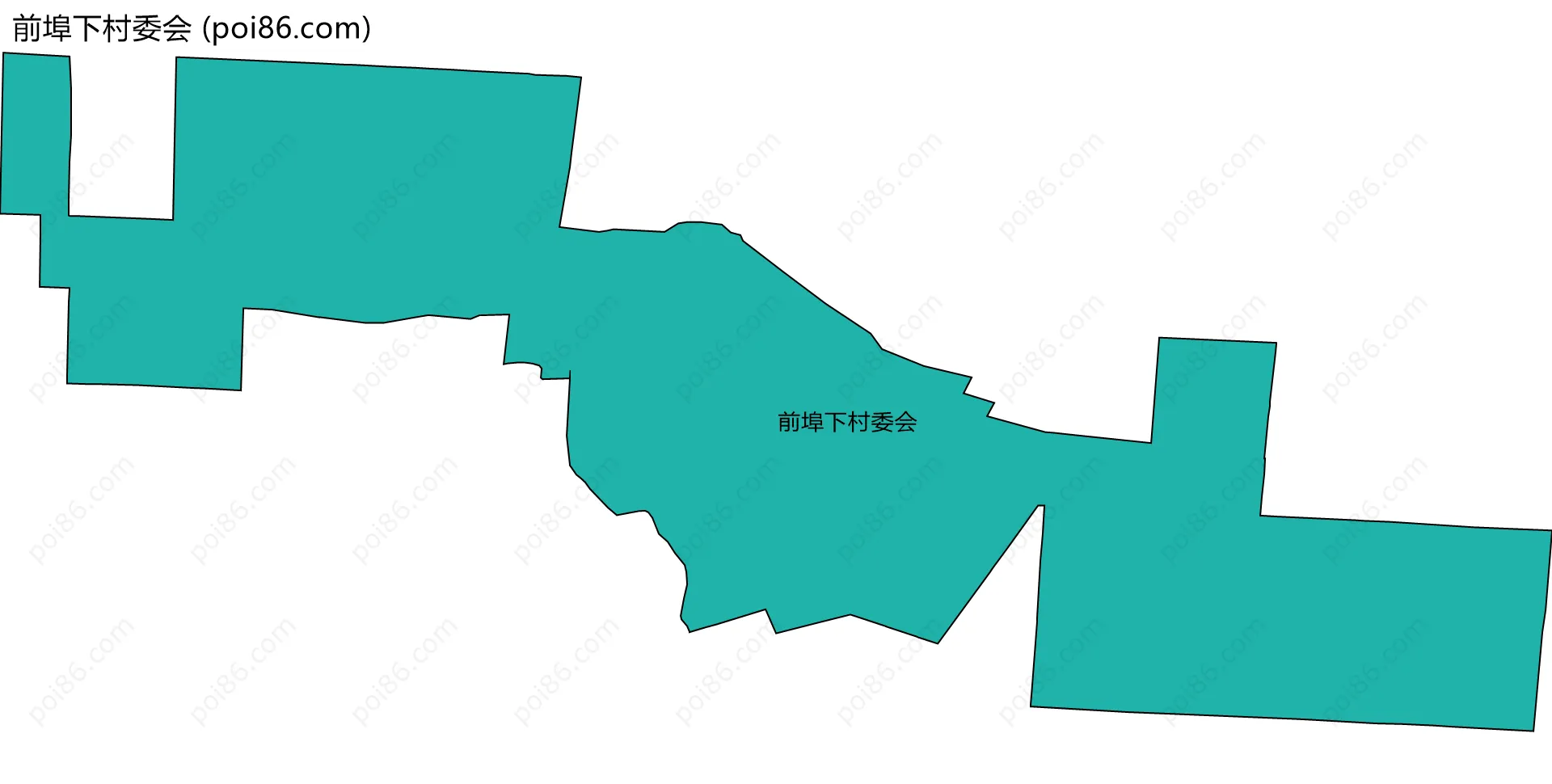 前埠下村委会边界地图