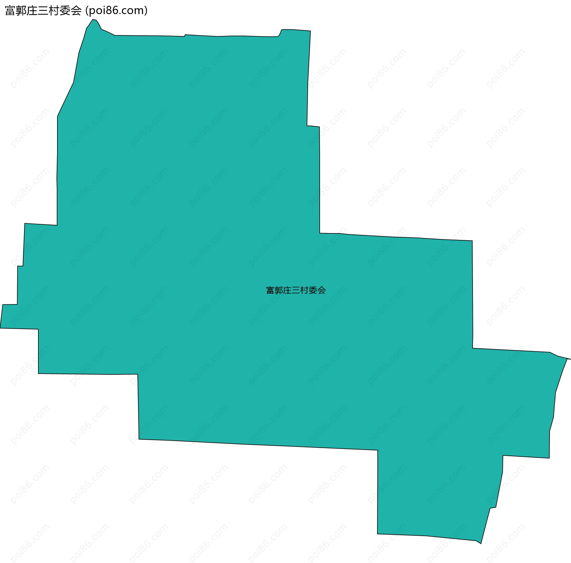 富郭庄三村委会边界地图