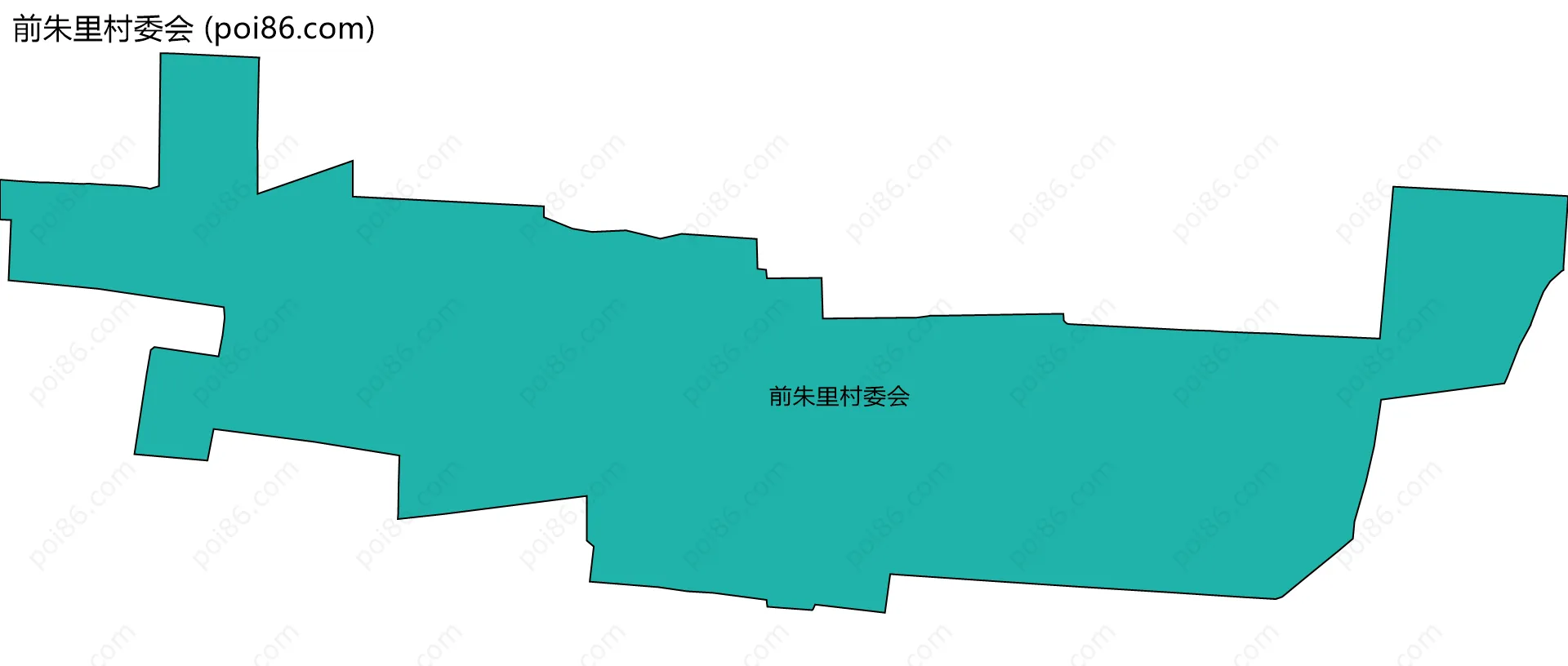 前朱里村委会边界地图
