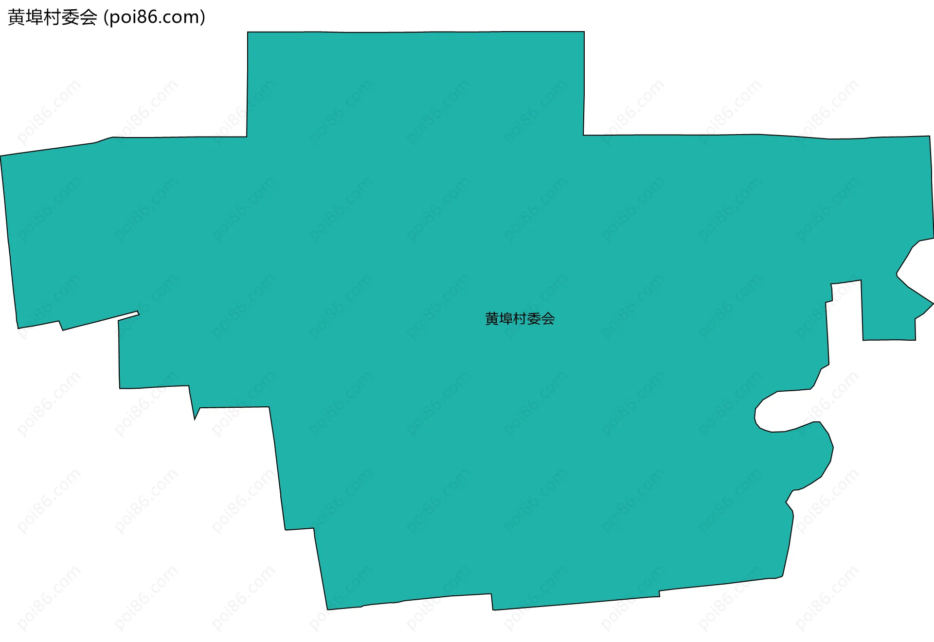 黄埠村委会边界地图
