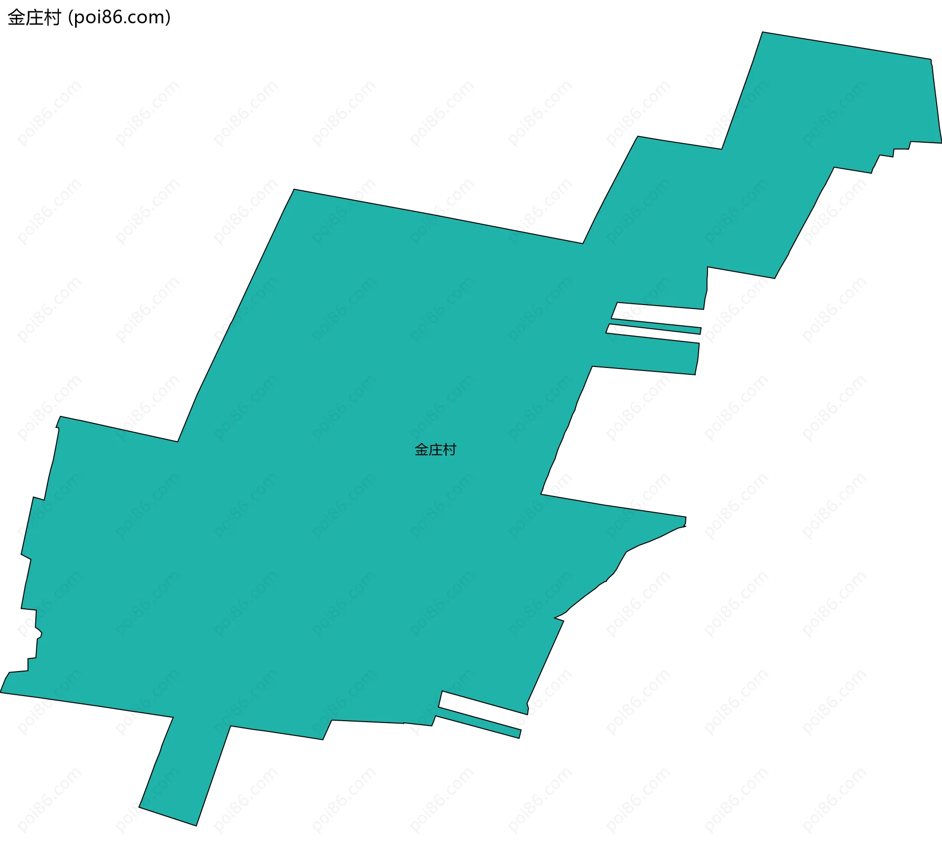 金庄村边界地图