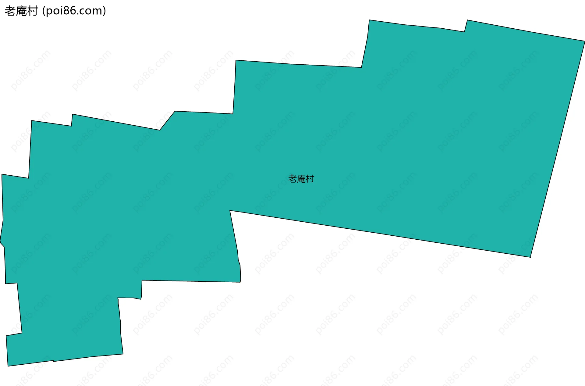 老庵村边界地图