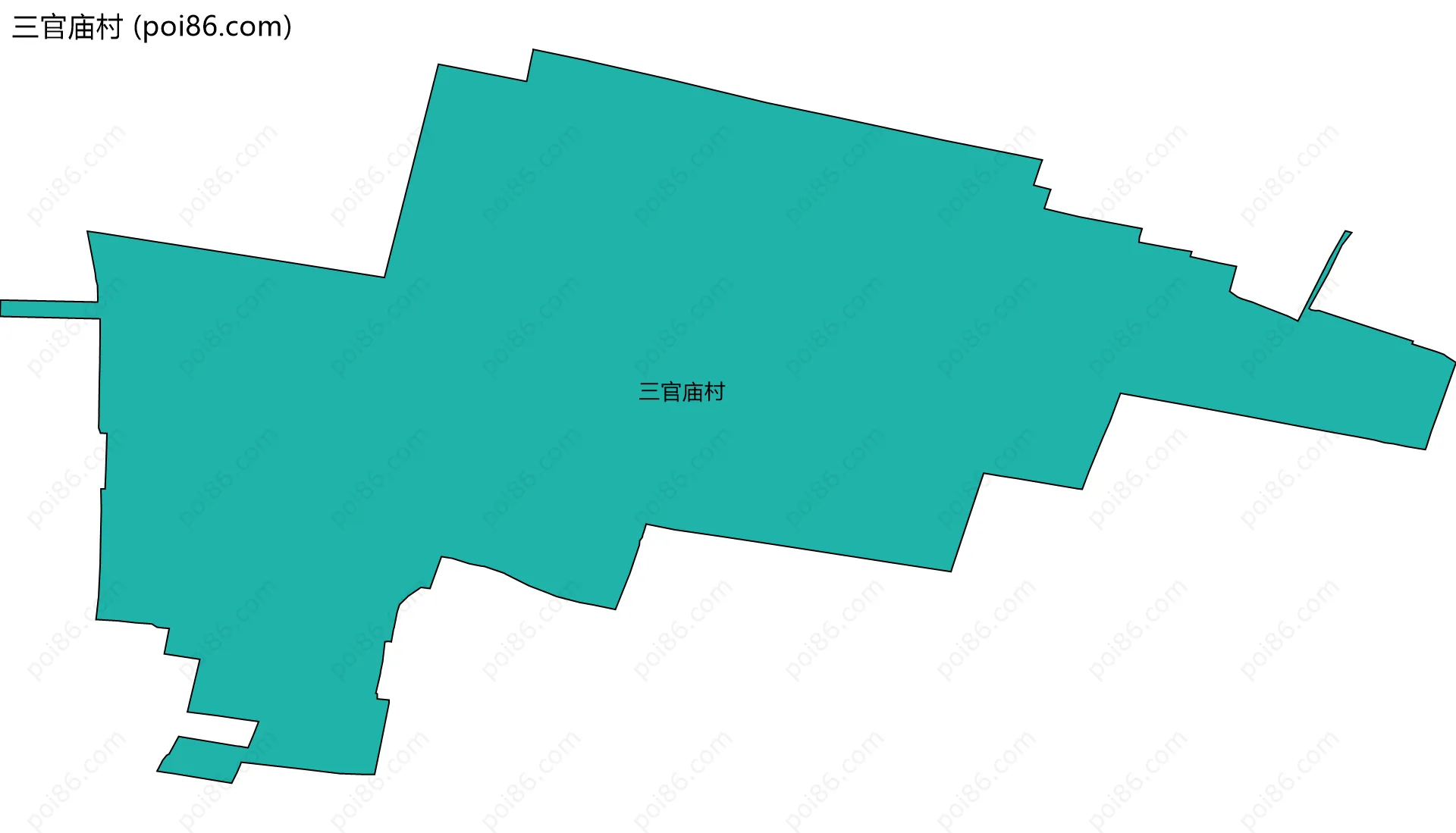 三官庙村边界地图