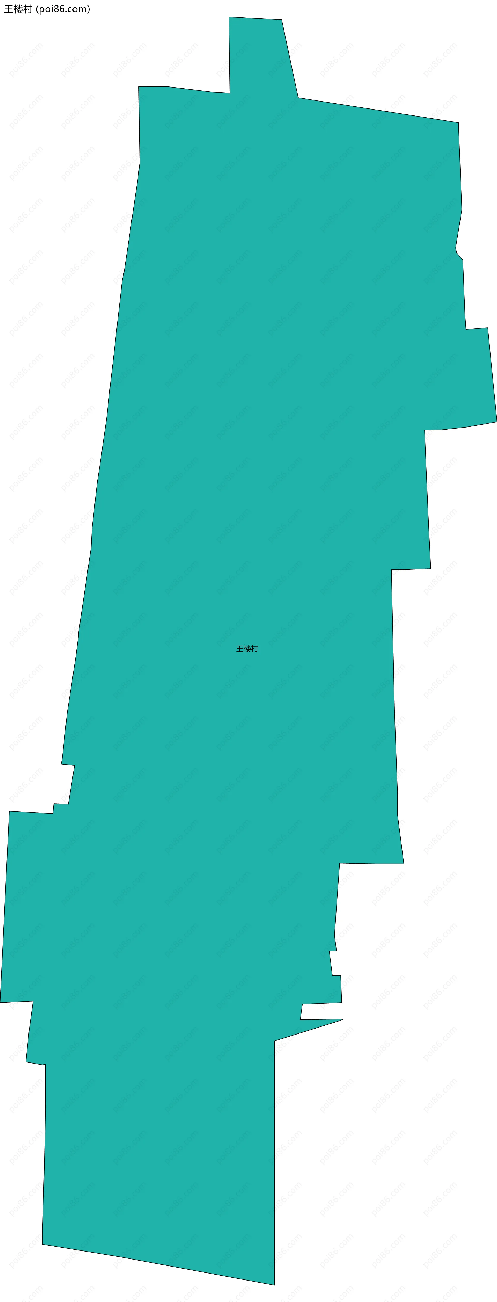 王楼村边界地图