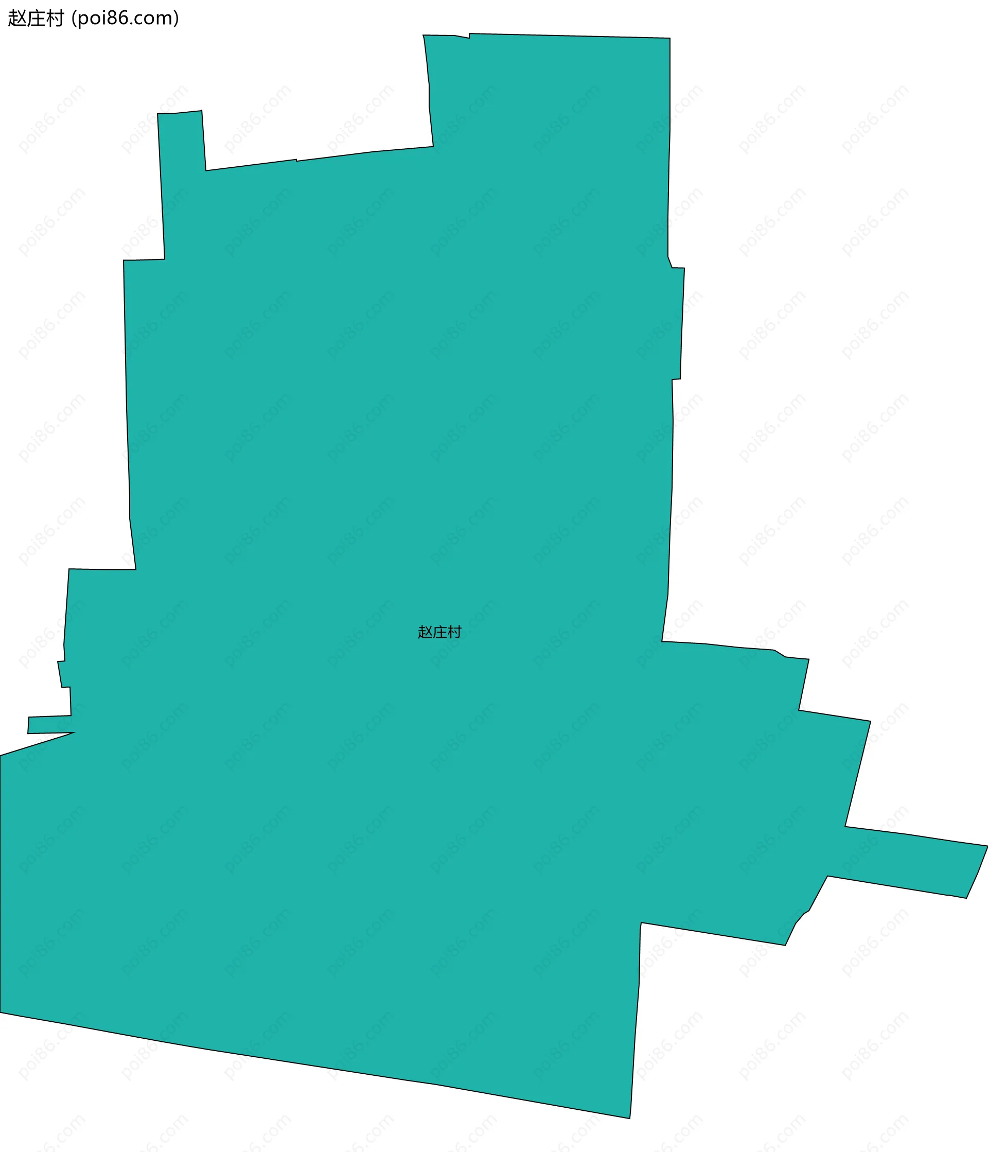 赵庄村边界地图