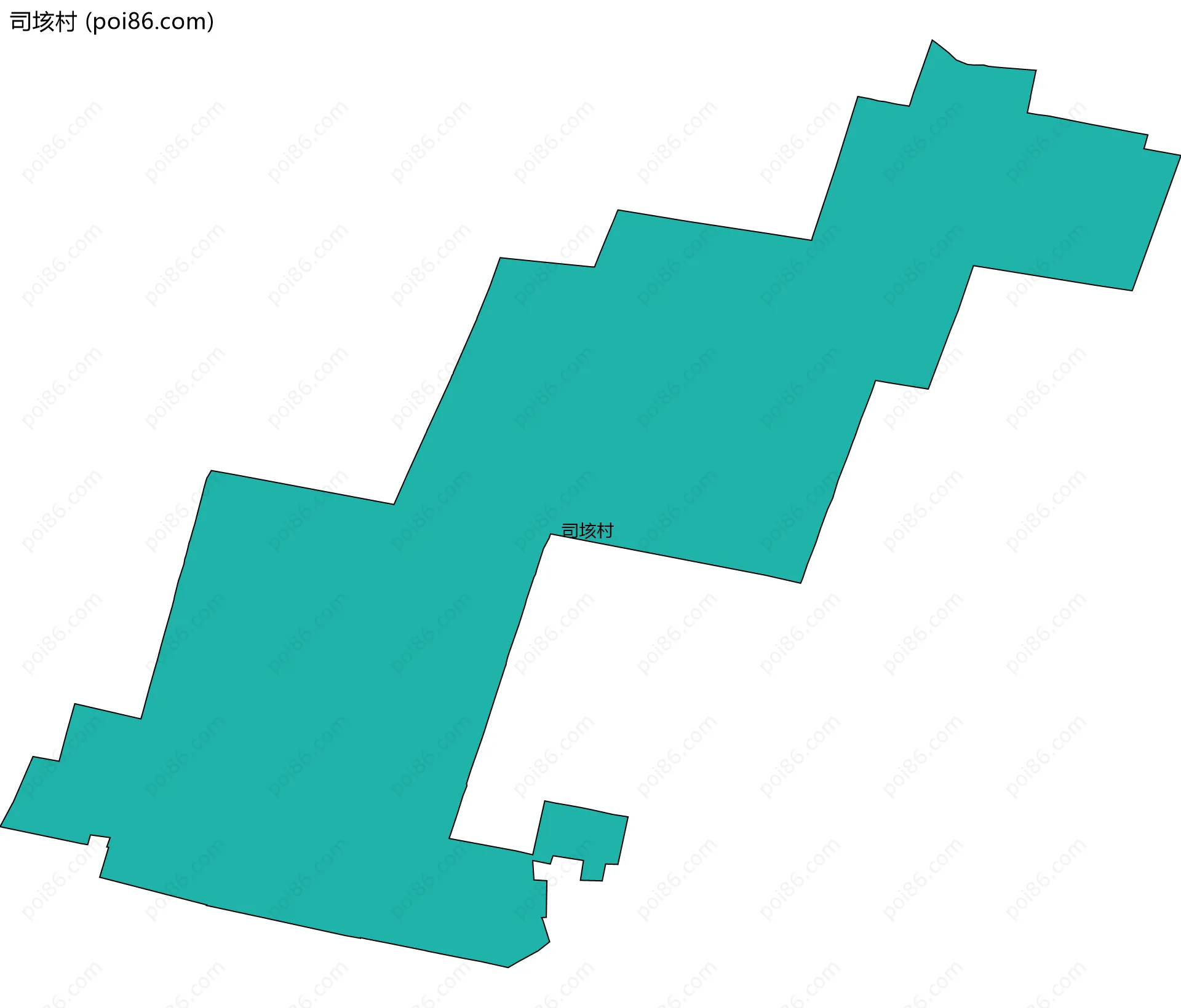 司垓村边界地图