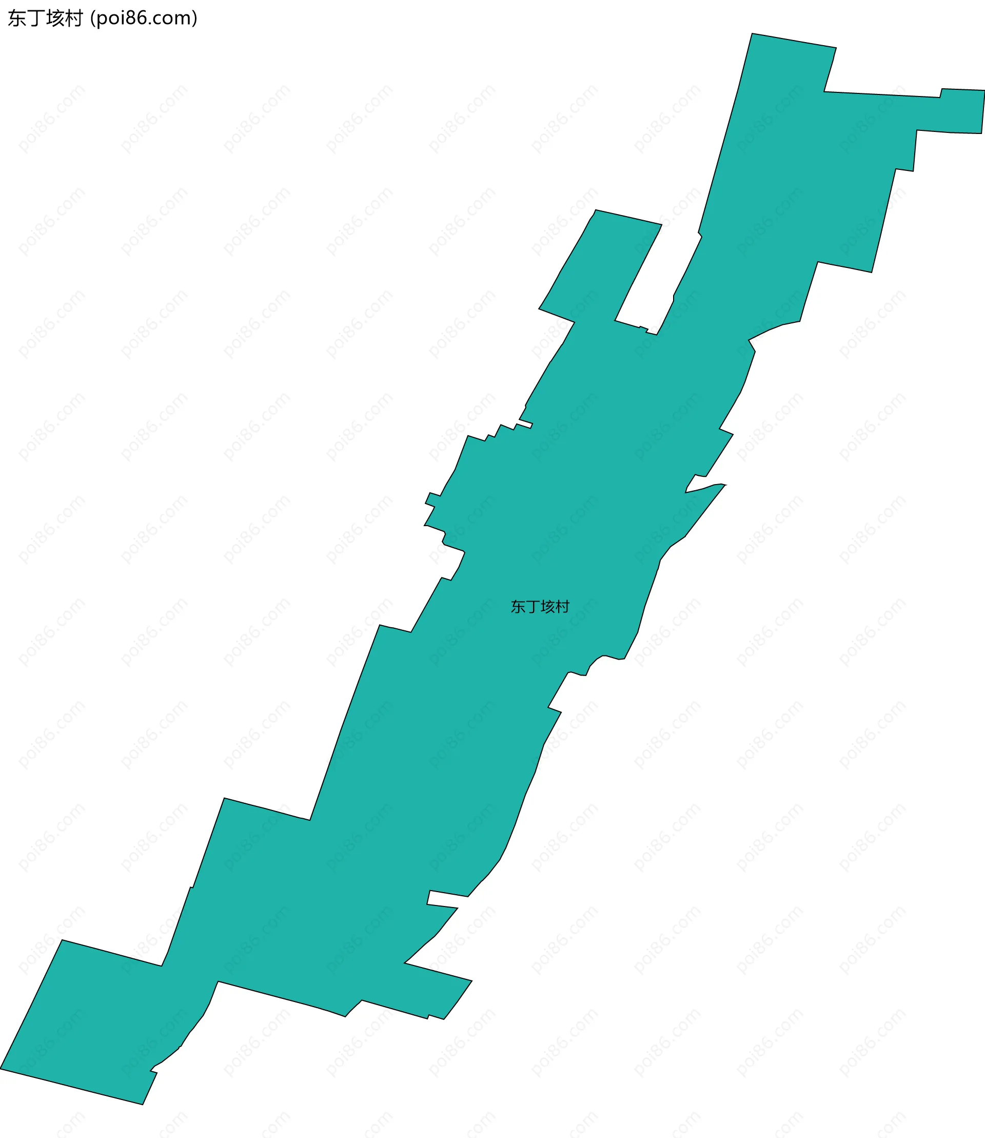 东丁垓村边界地图