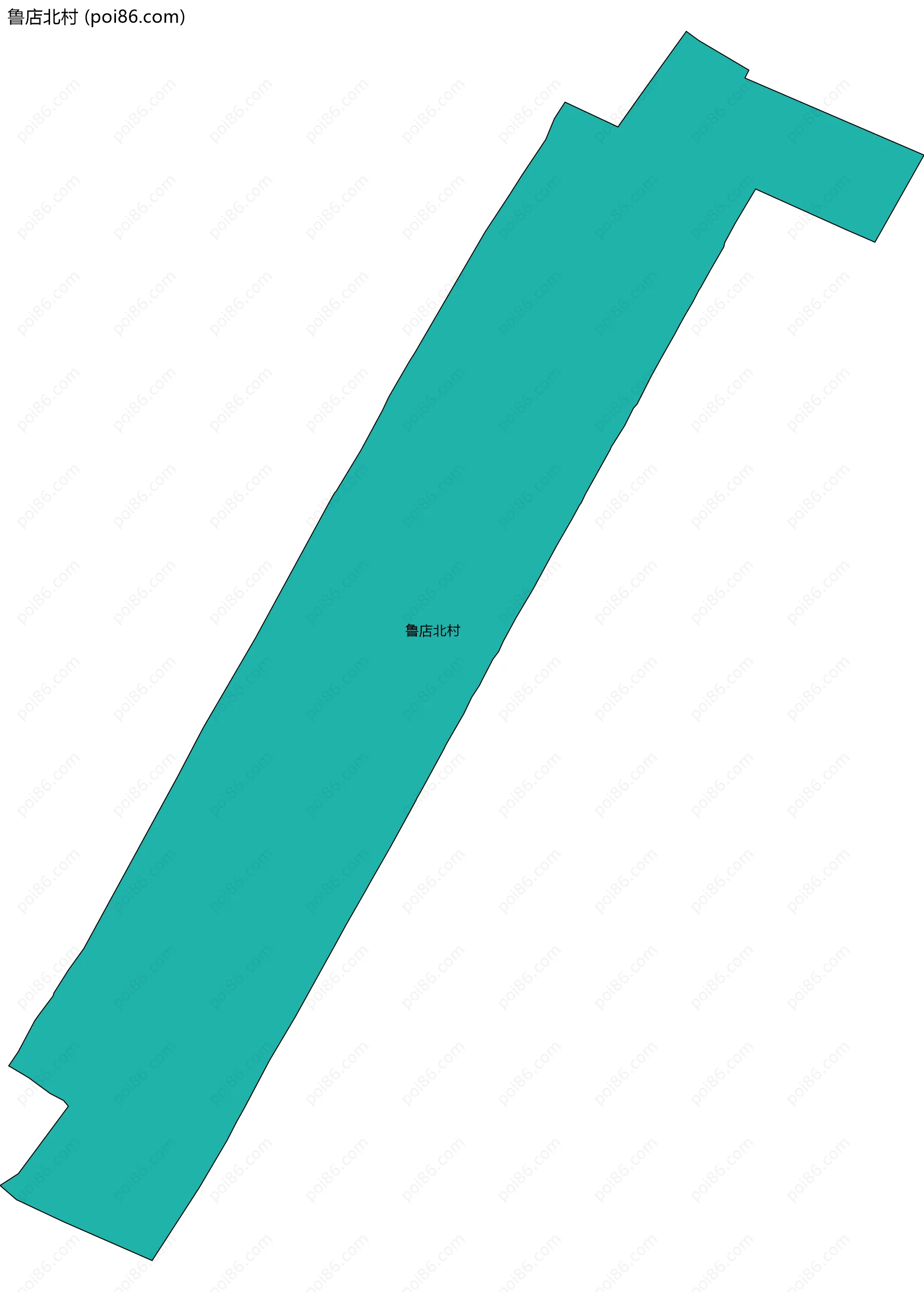 鲁店北村边界地图