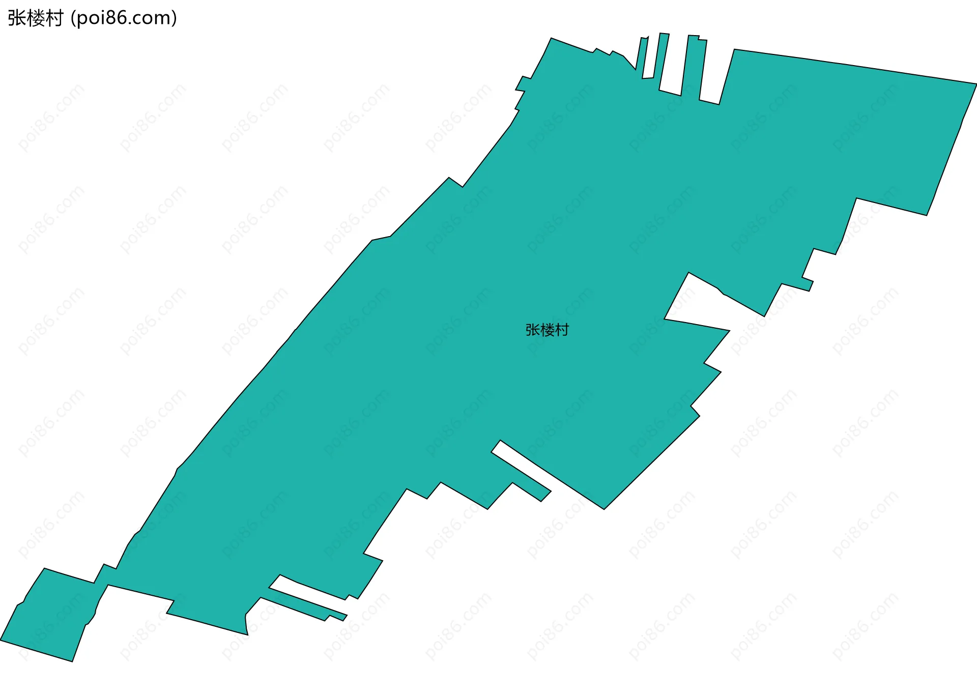 张楼村边界地图