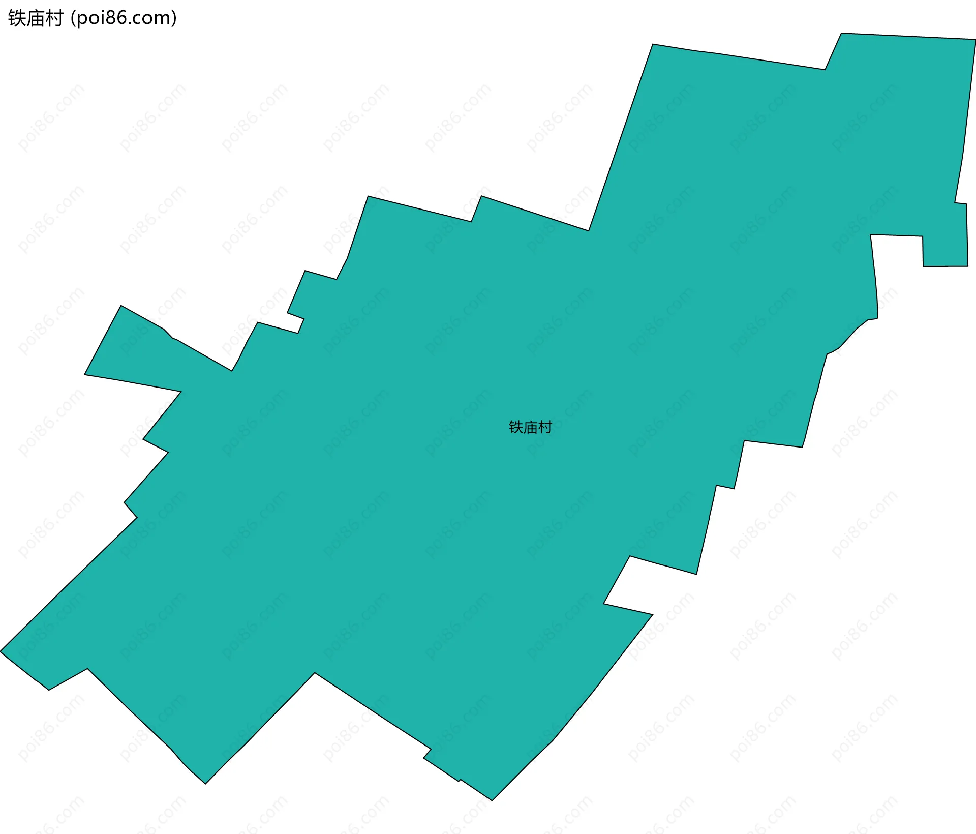 铁庙村边界地图