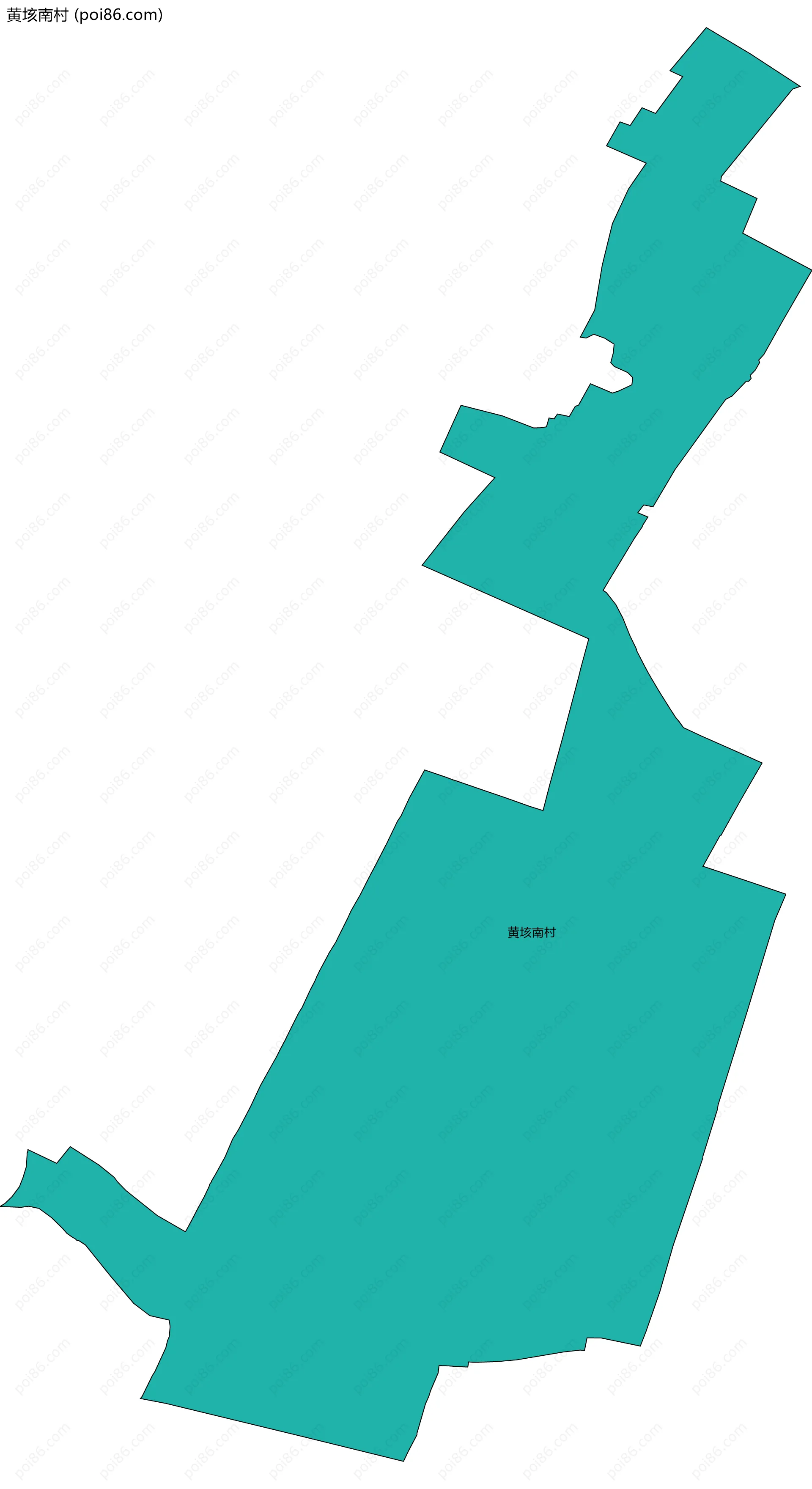 黄垓南村边界地图