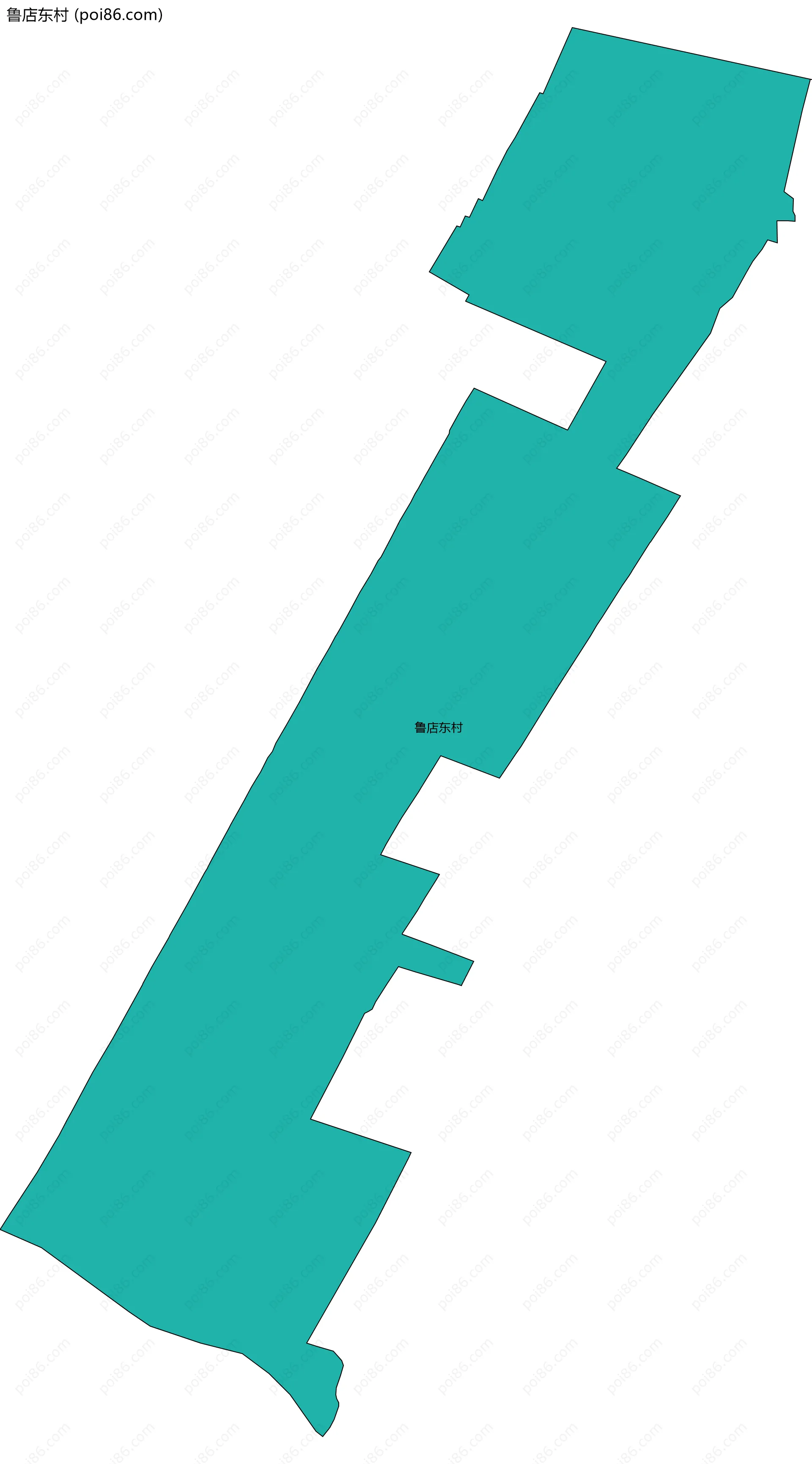 鲁店东村边界地图