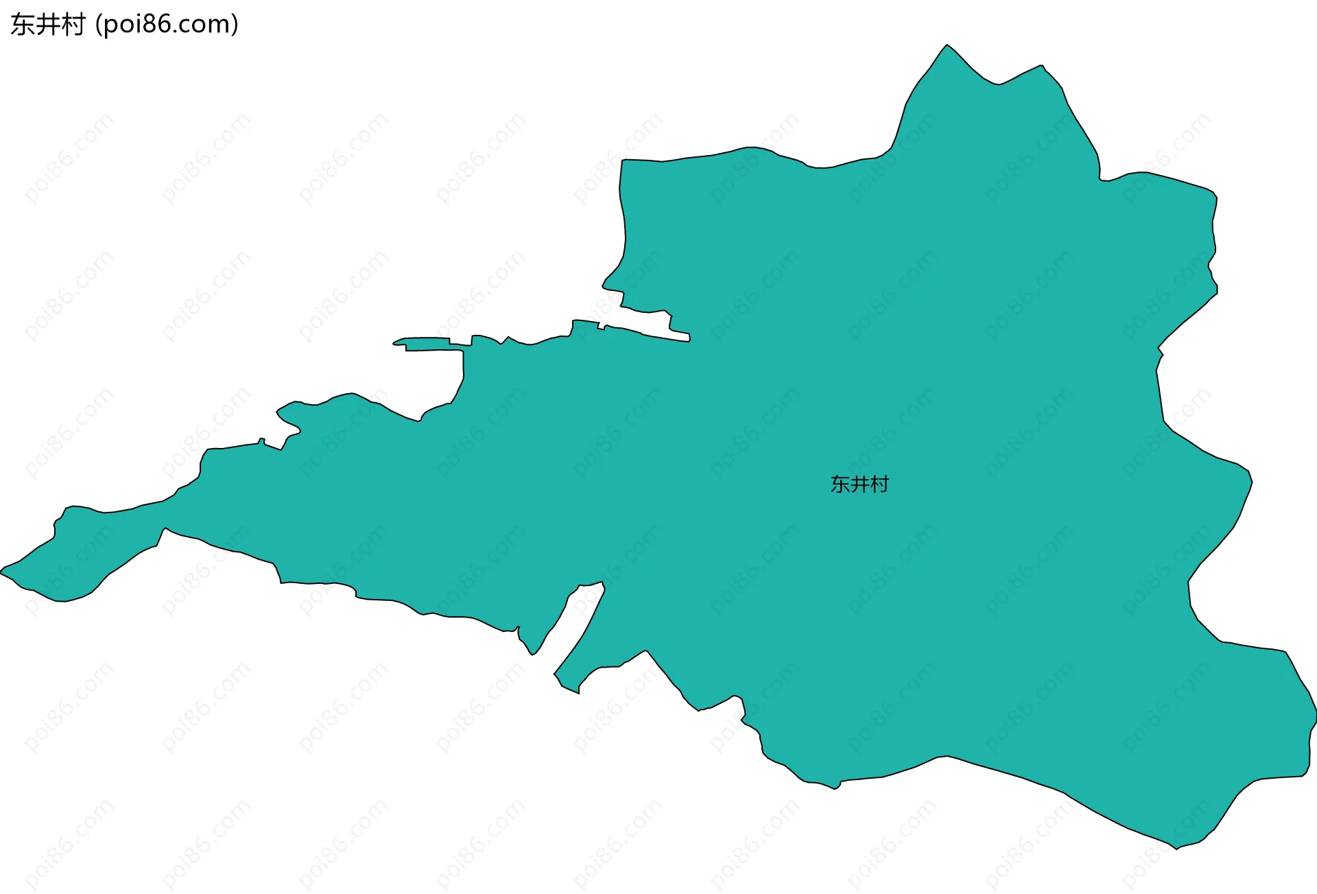 东井村边界地图