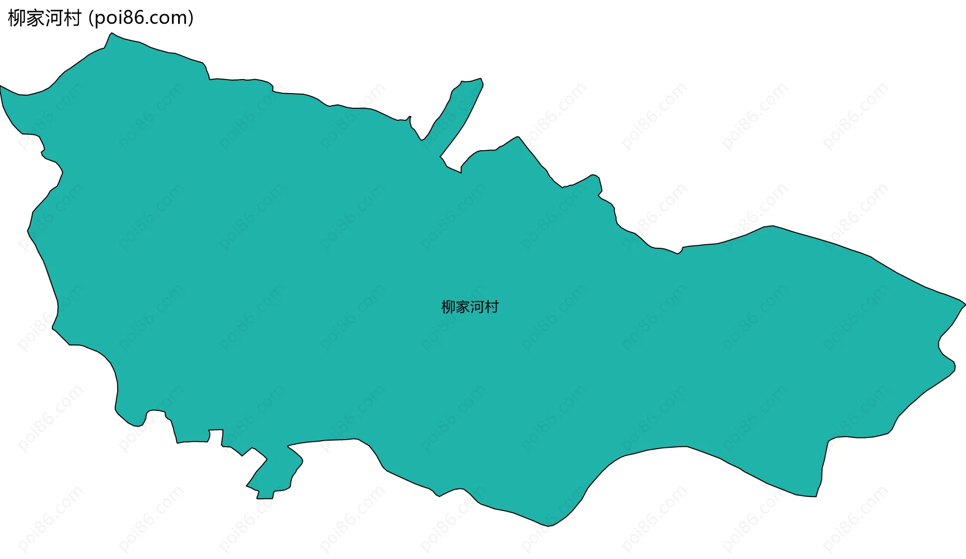 柳家河村边界地图