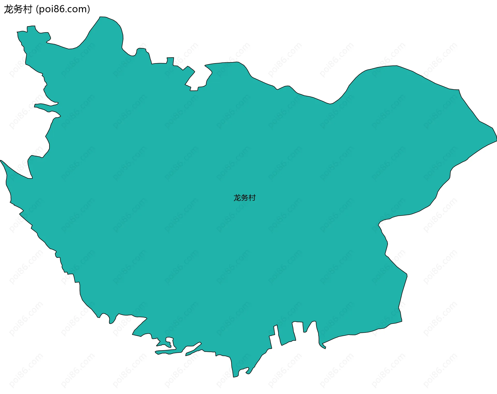 龙务村边界地图