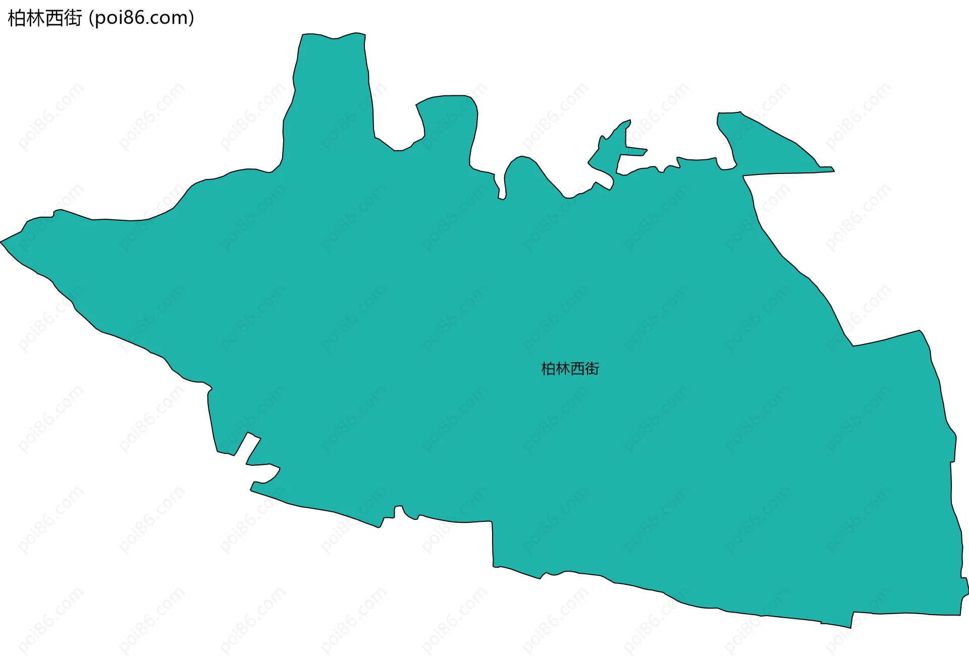 柏林西街边界地图