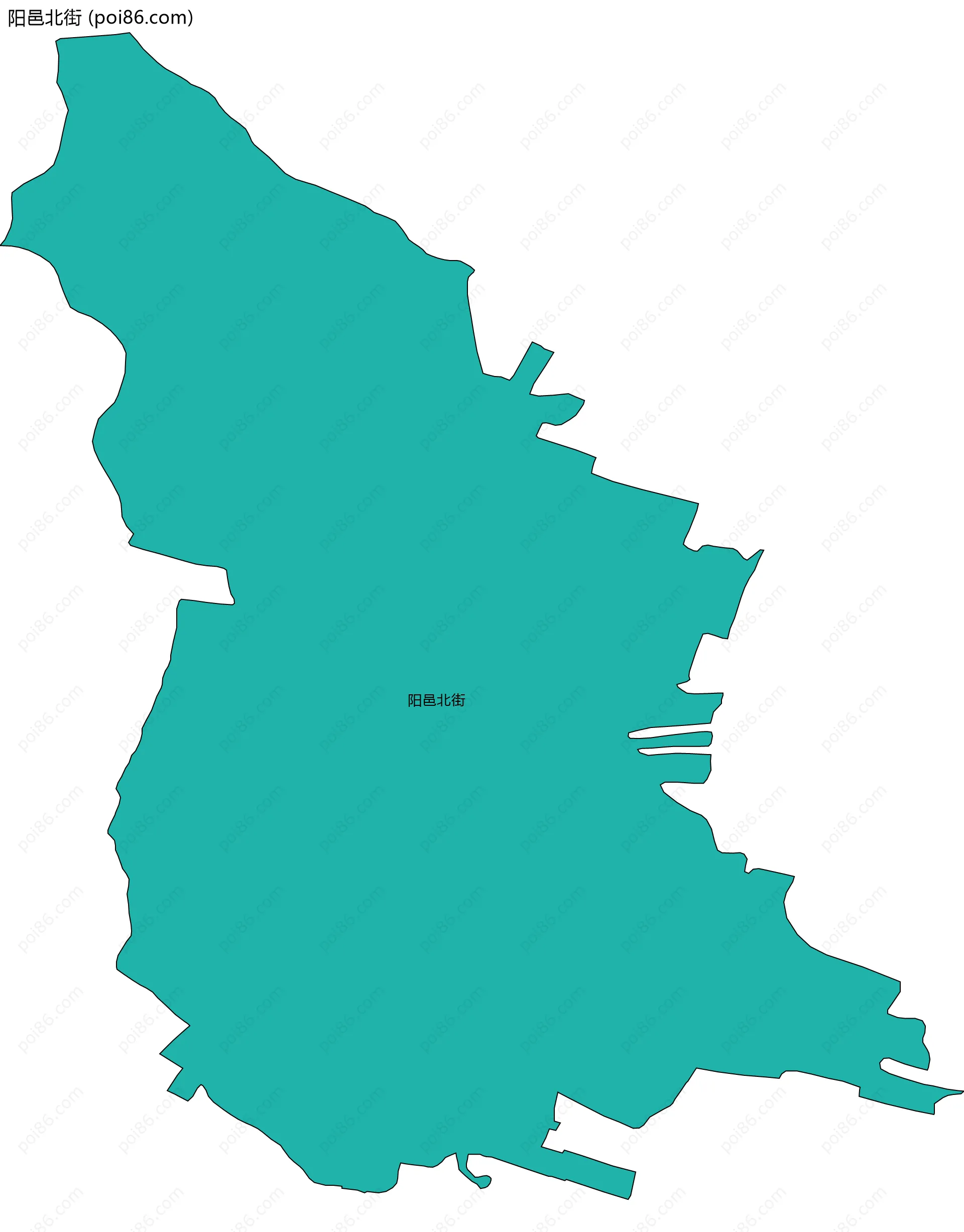 阳邑北街边界地图