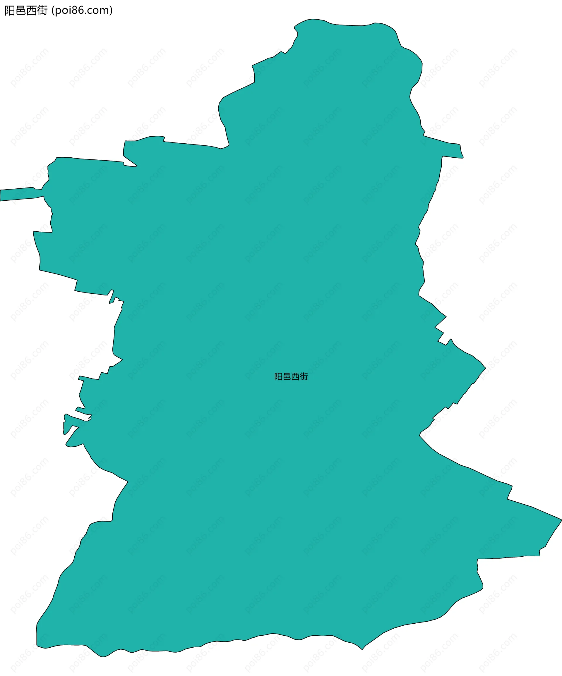 阳邑西街边界地图