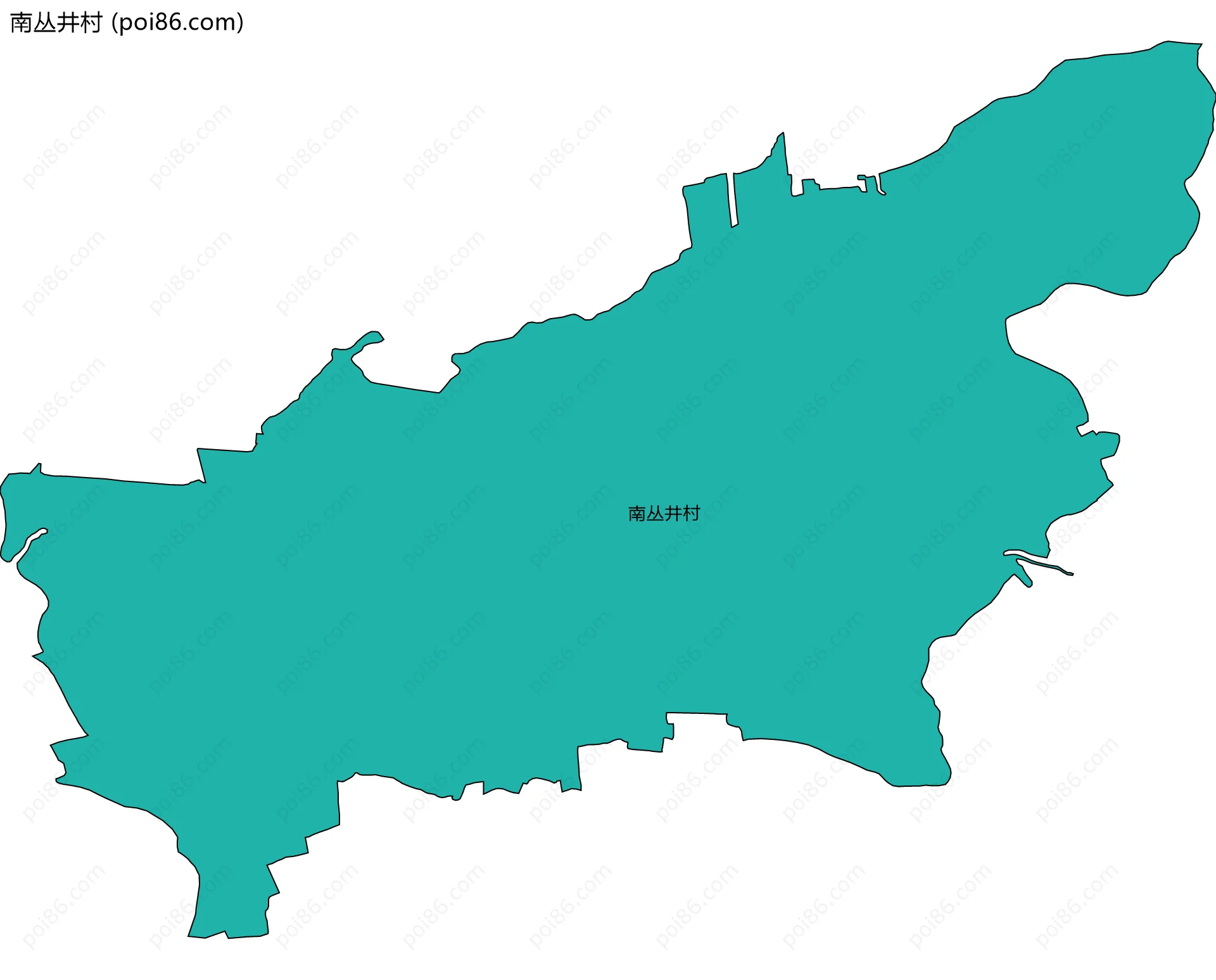 南丛井村边界地图