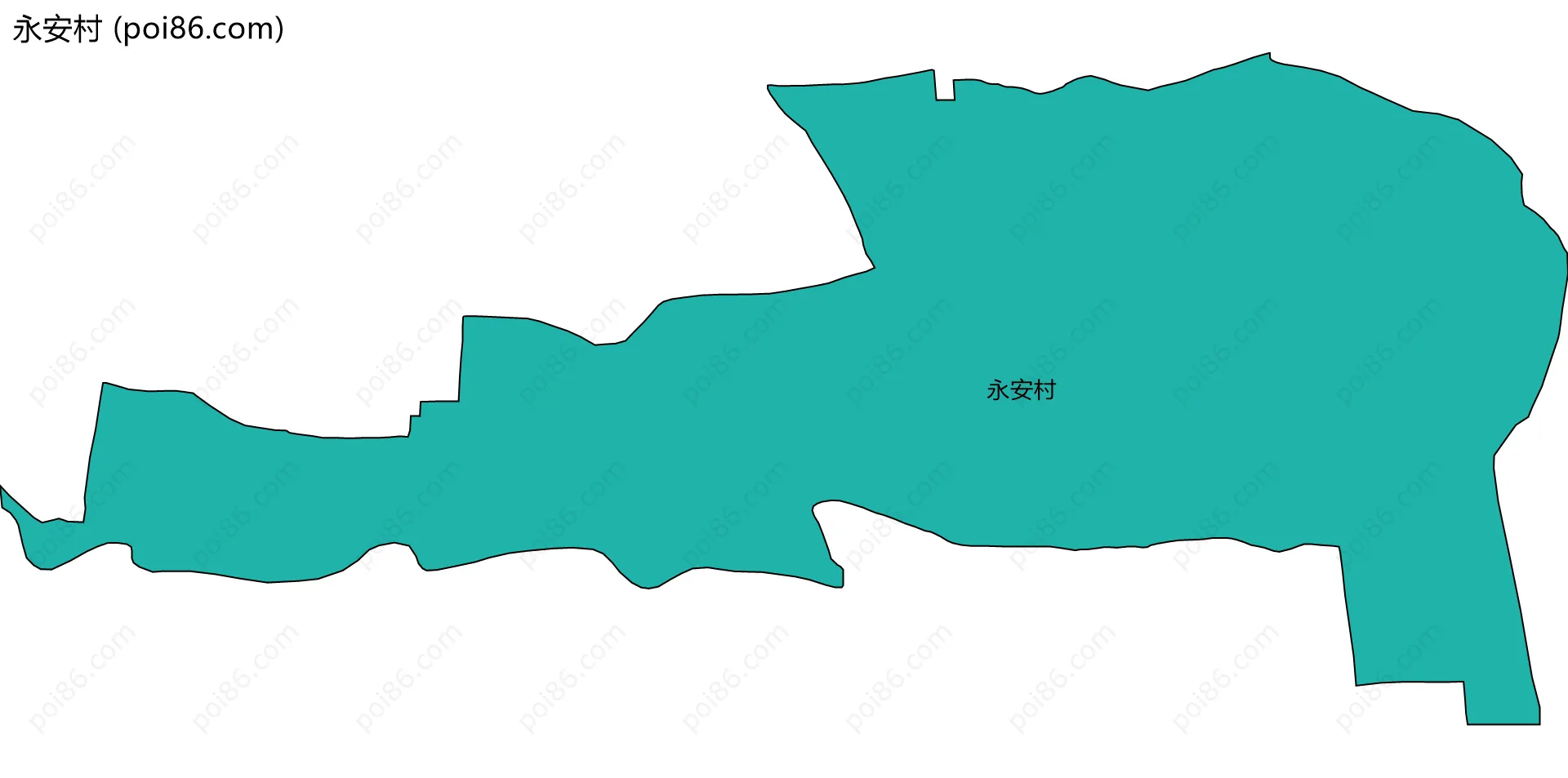 永安村边界地图