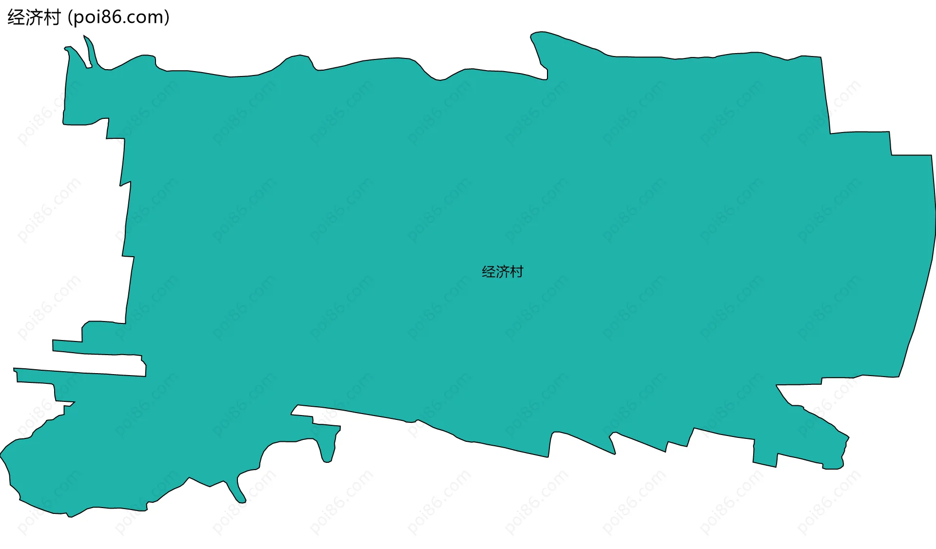 经济村边界地图