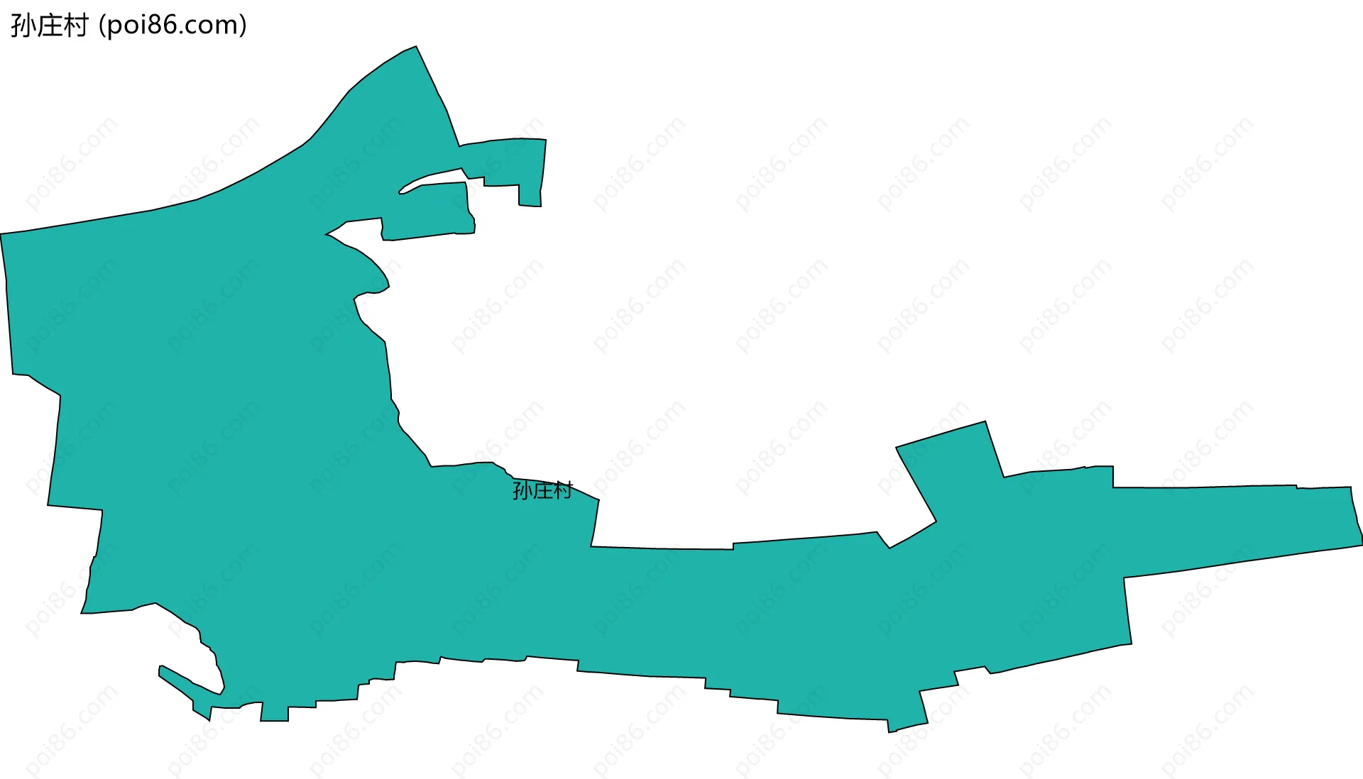 孙庄村边界地图