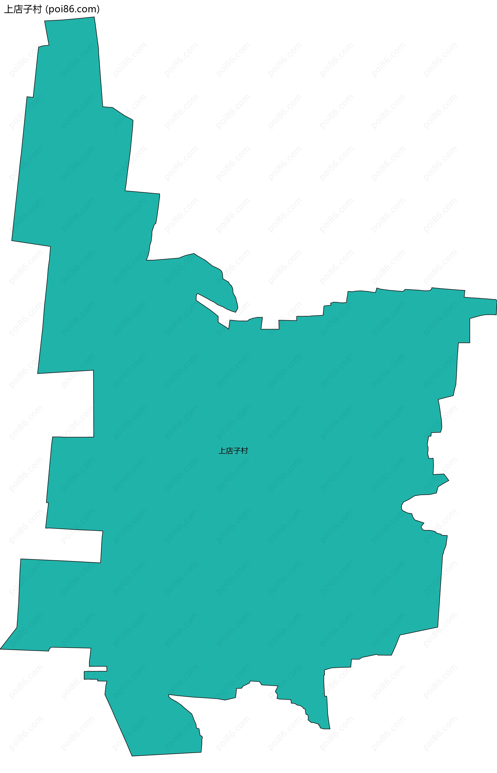 上店子村边界地图