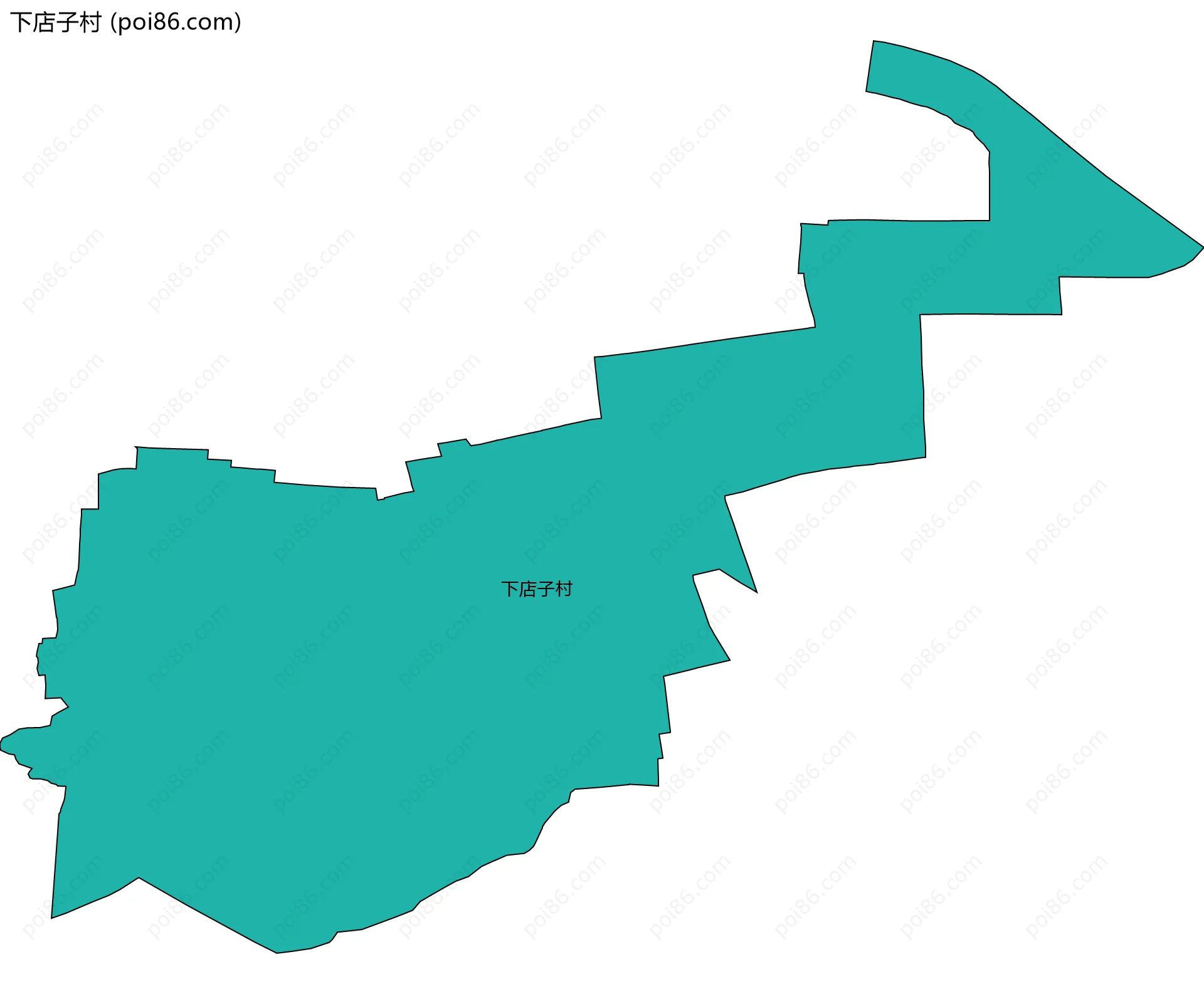 下店子村边界地图