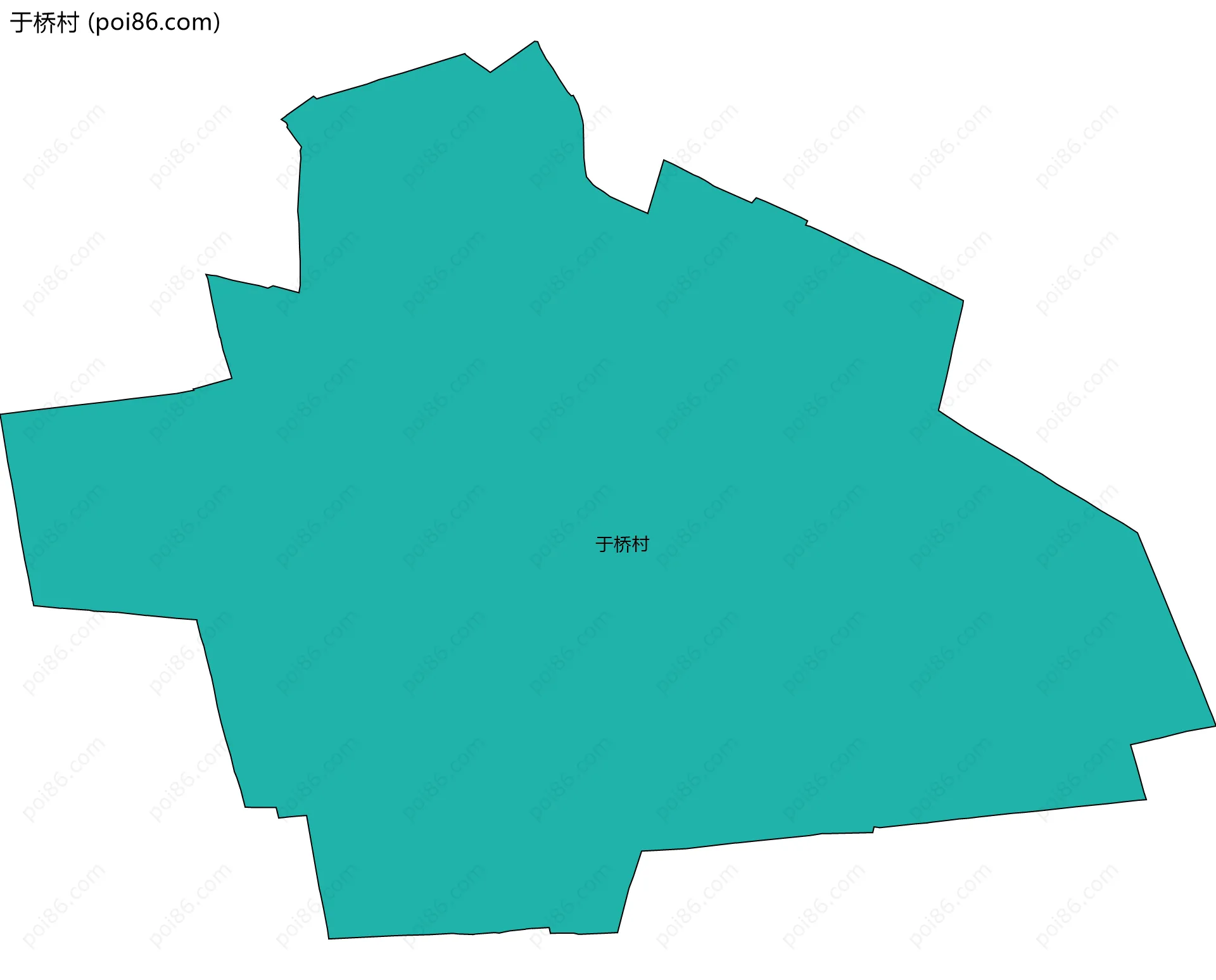 于桥村边界地图