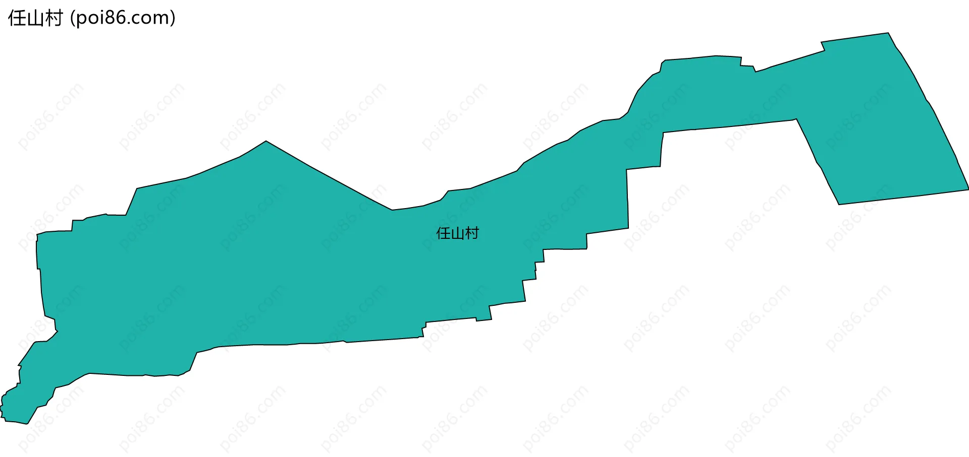 任山村边界地图