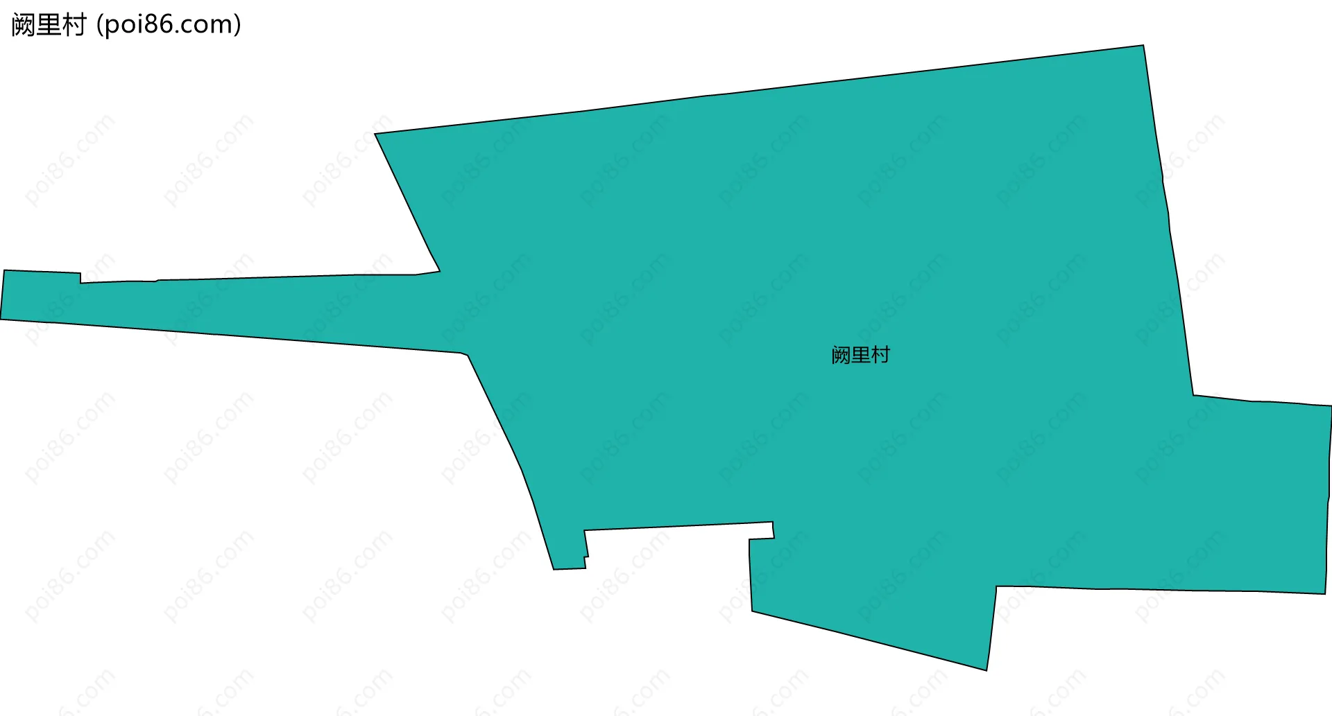 阙里村边界地图