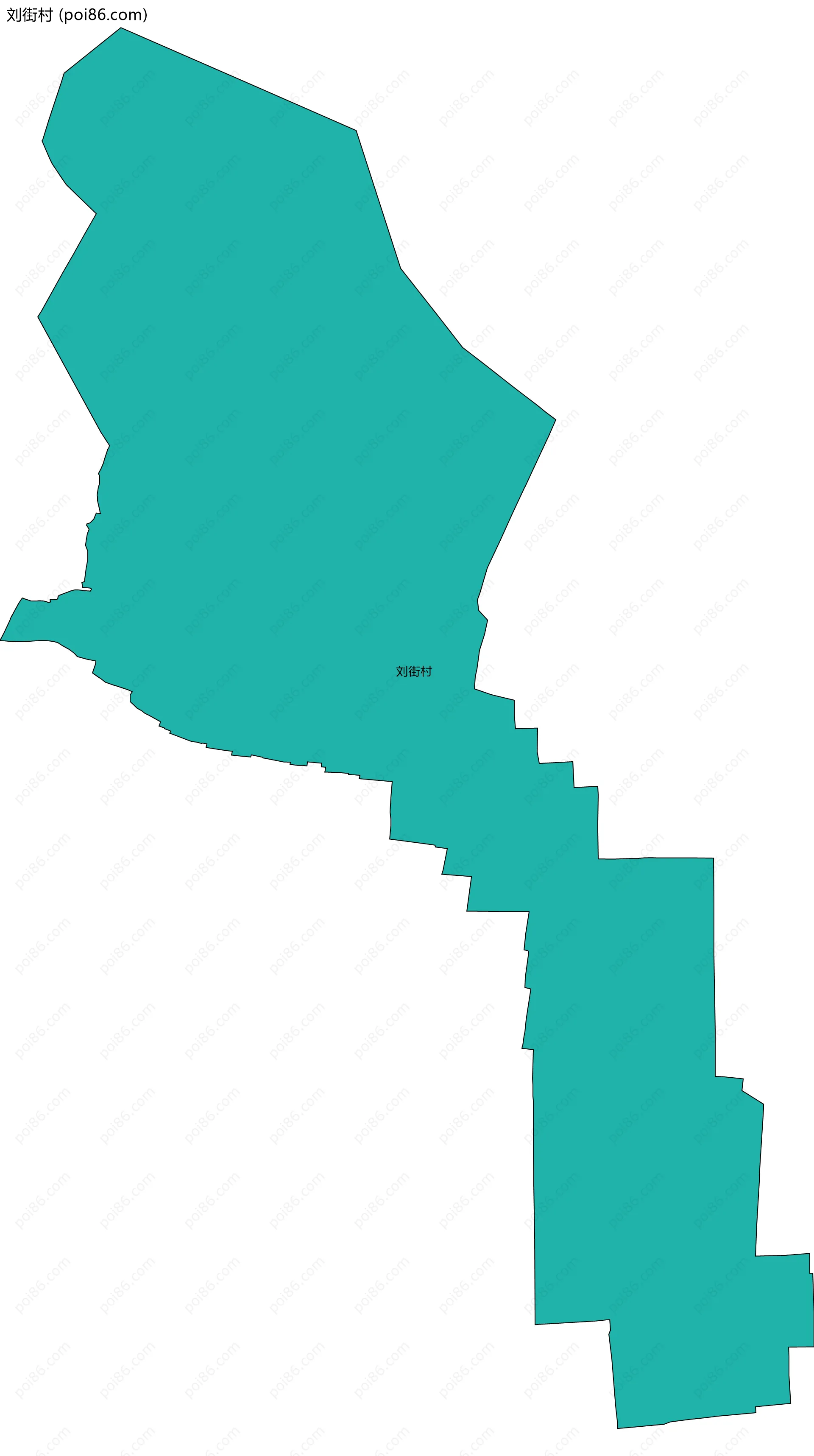 刘街村边界地图