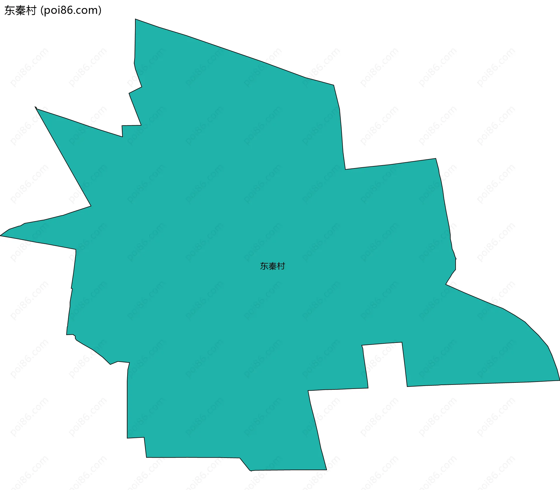 东秦村边界地图