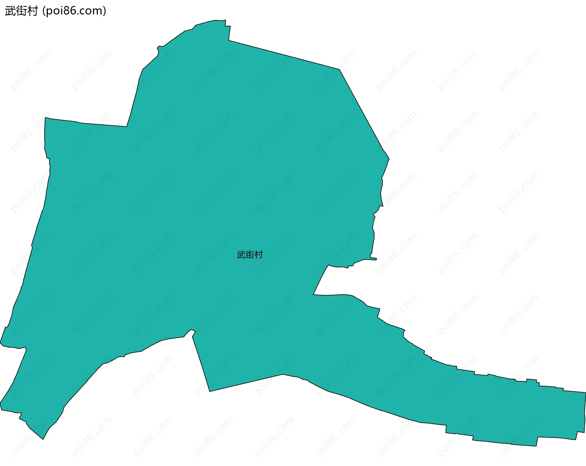 武街村边界地图