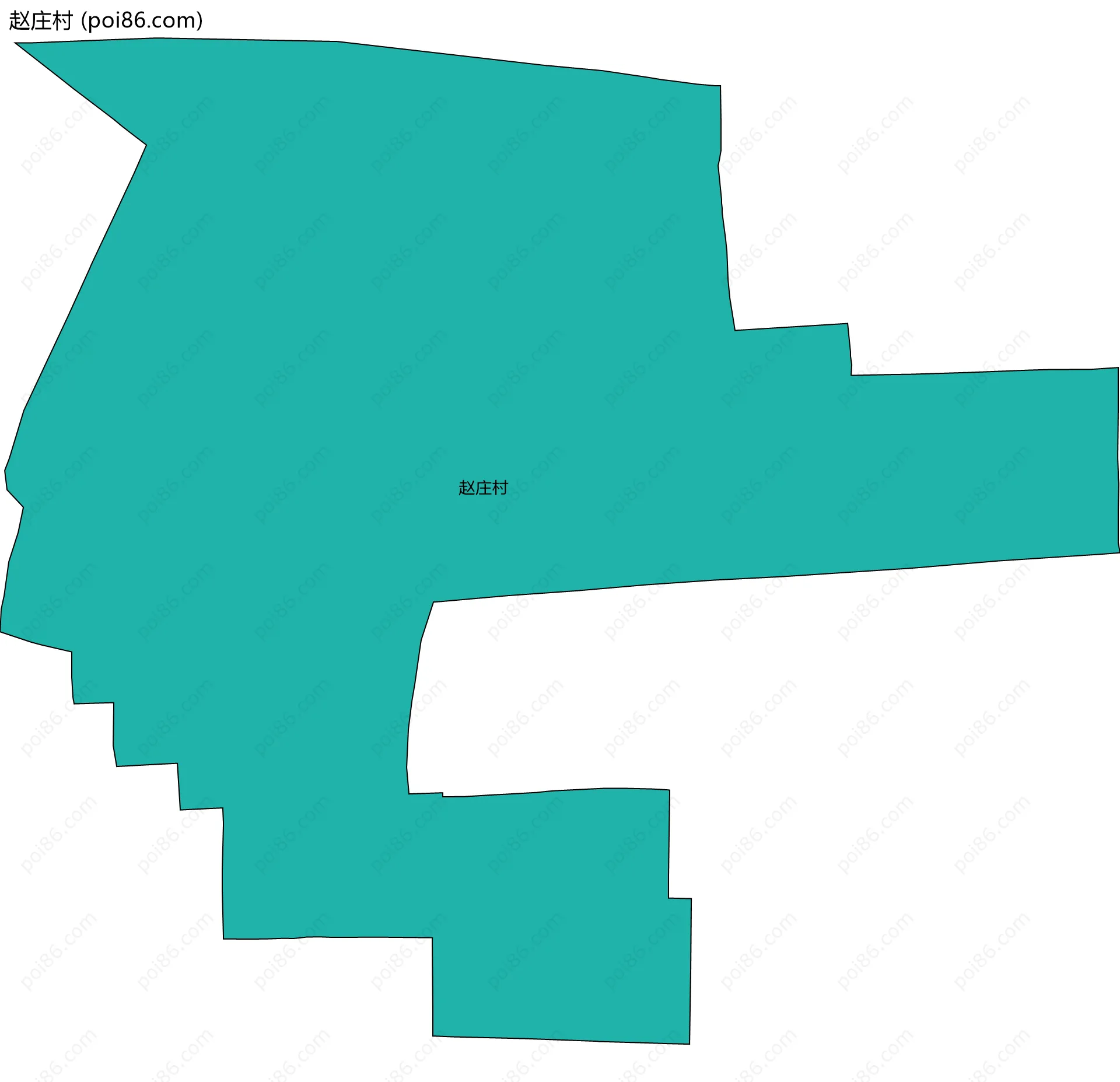 赵庄村边界地图