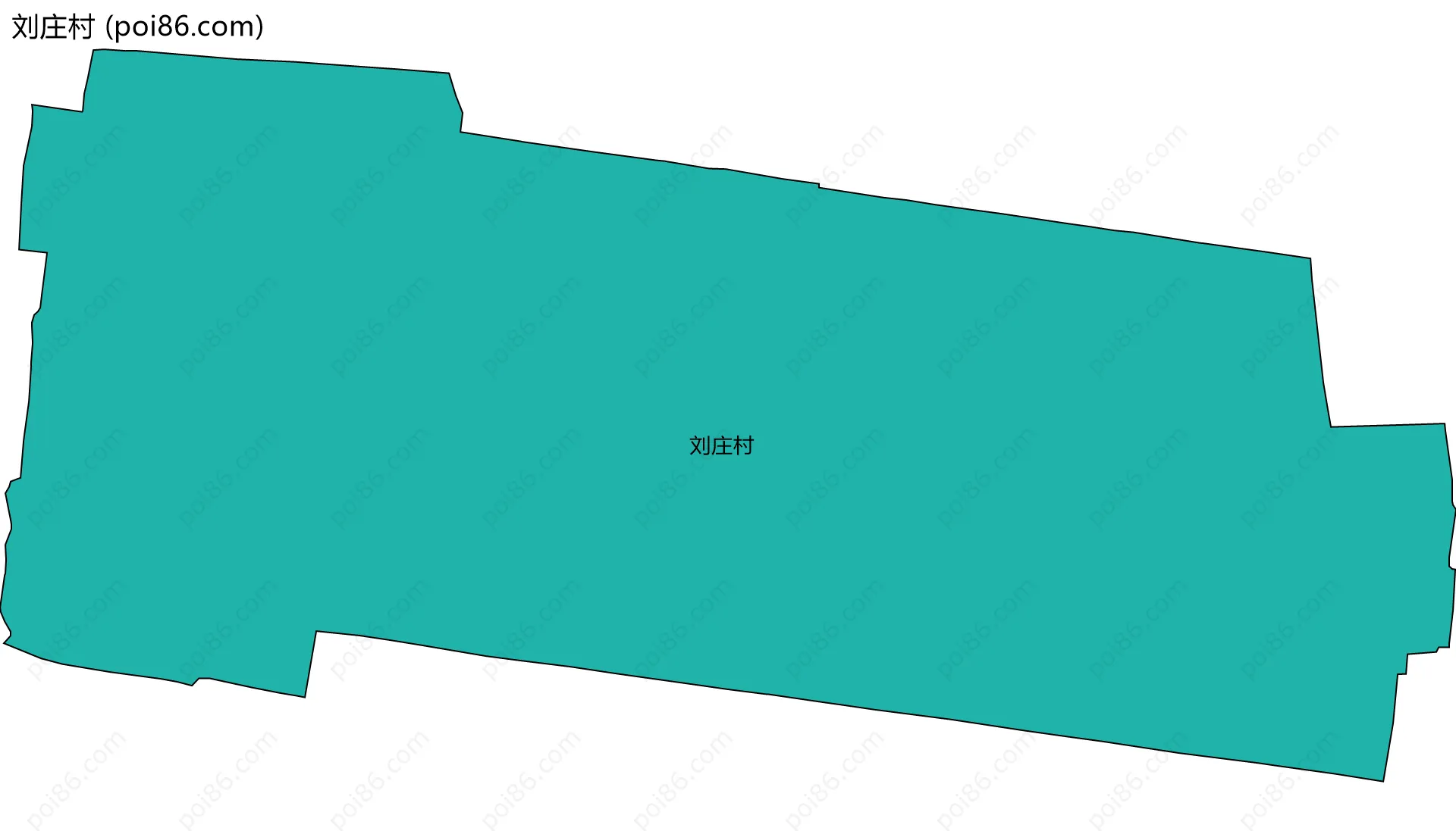刘庄村边界地图