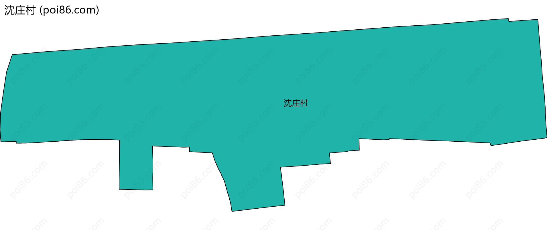 沈庄村边界地图