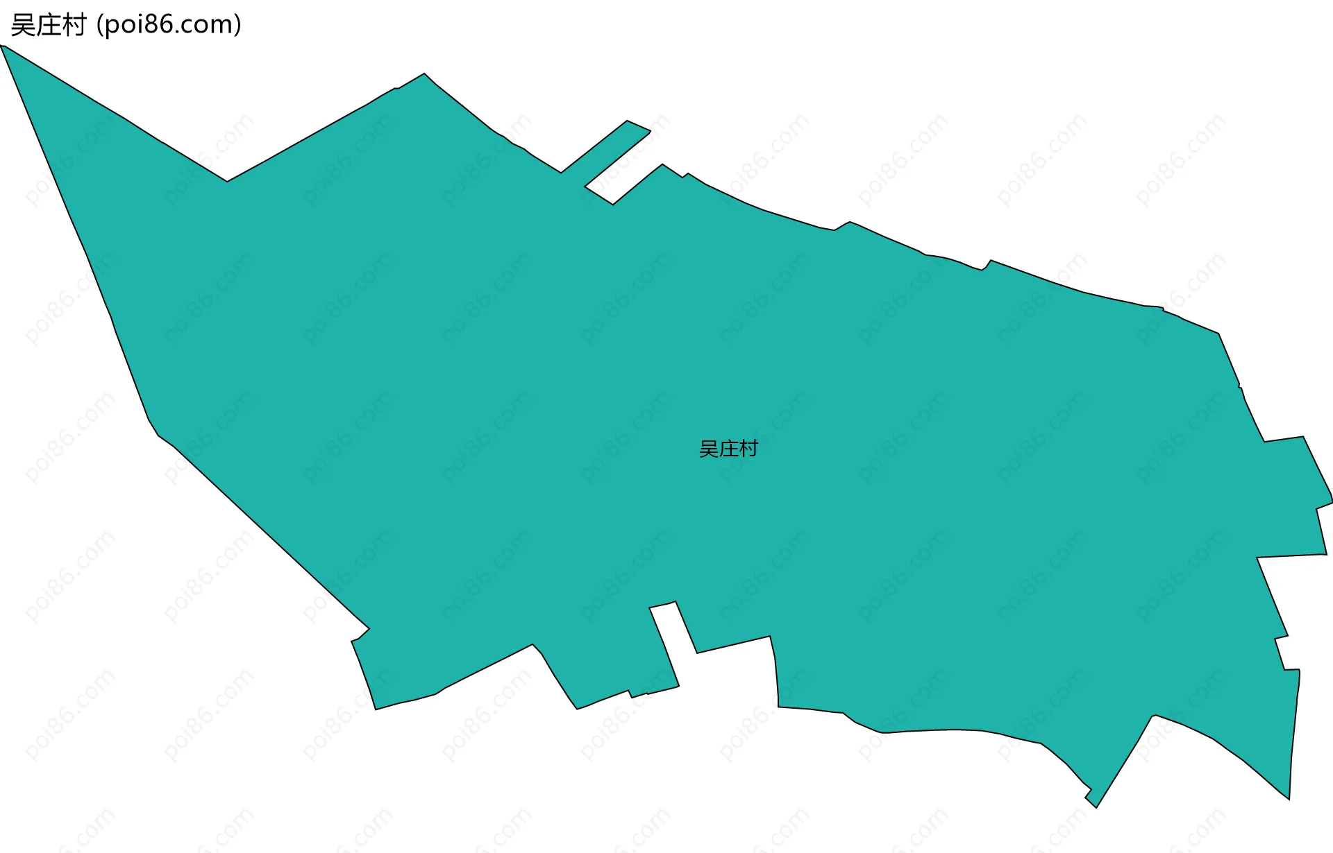 吴庄村边界地图