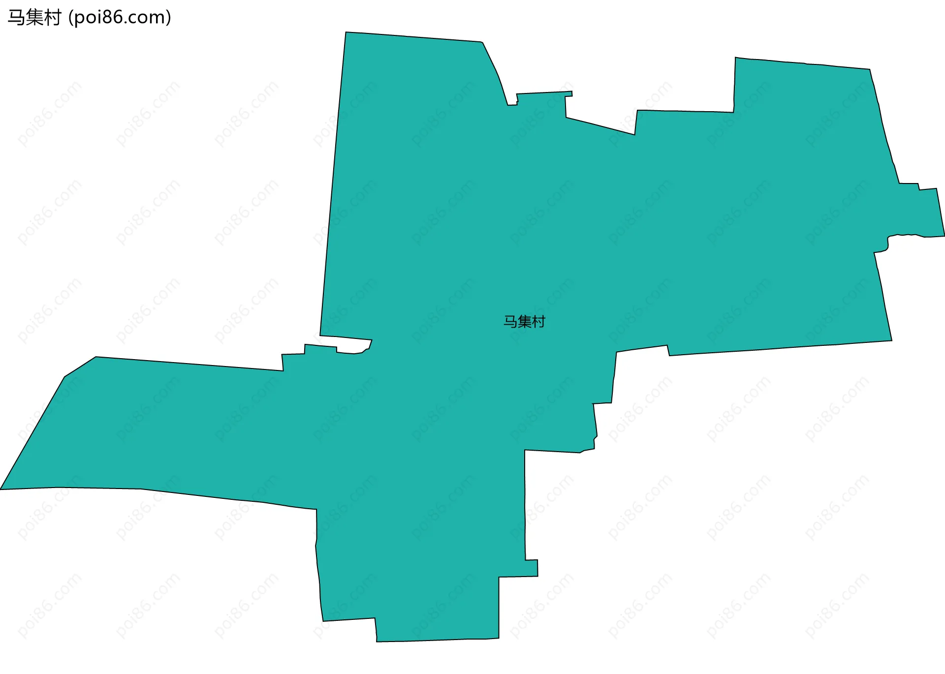 马集村边界地图