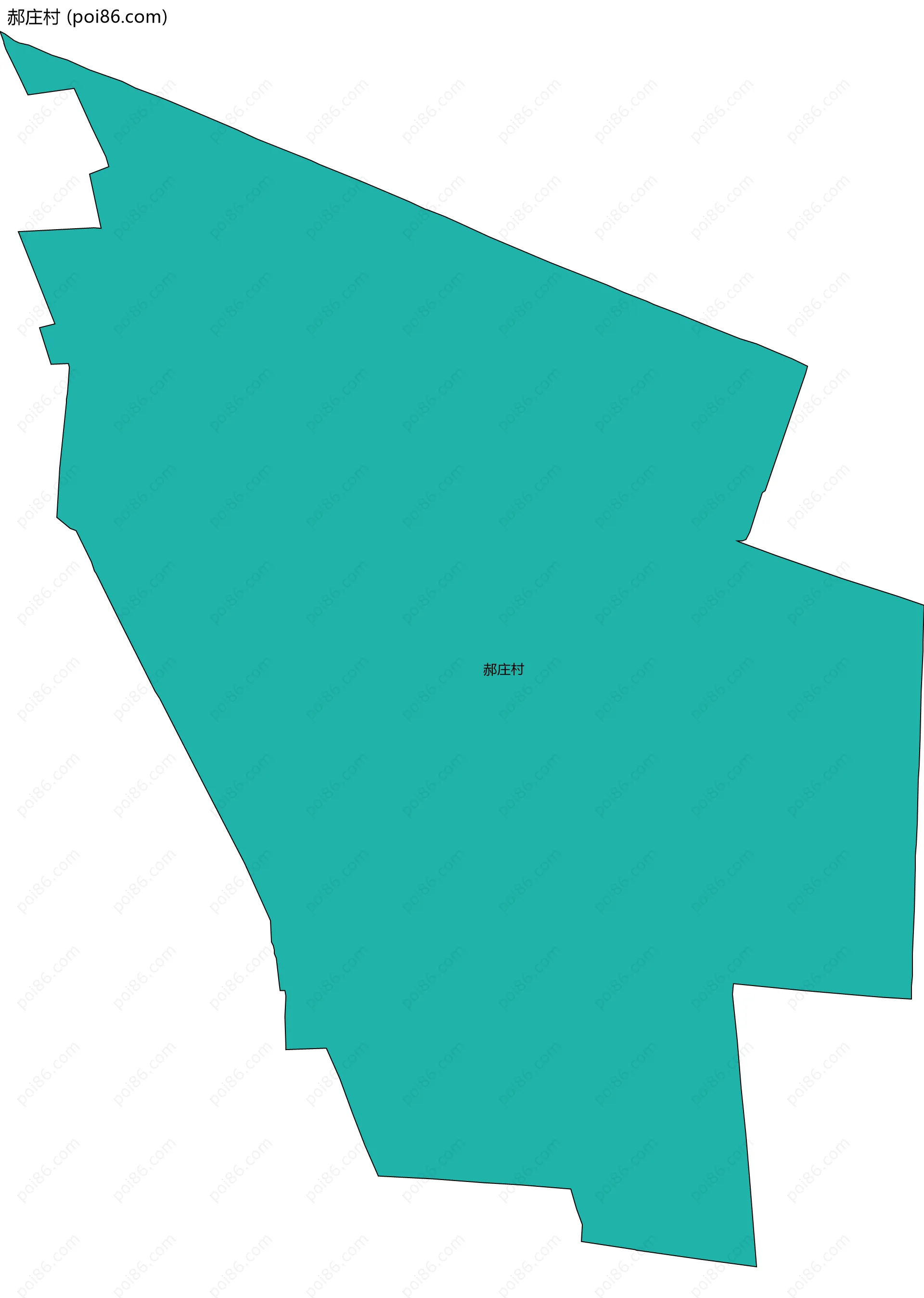 郝庄村边界地图