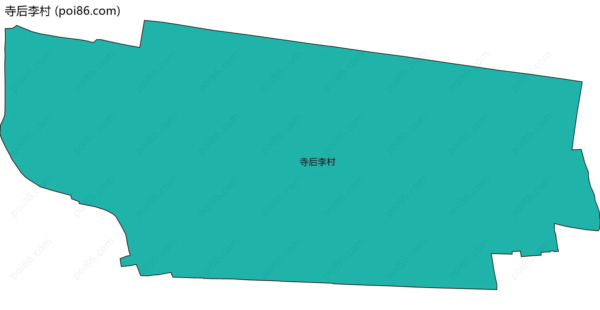 寺后李村边界地图