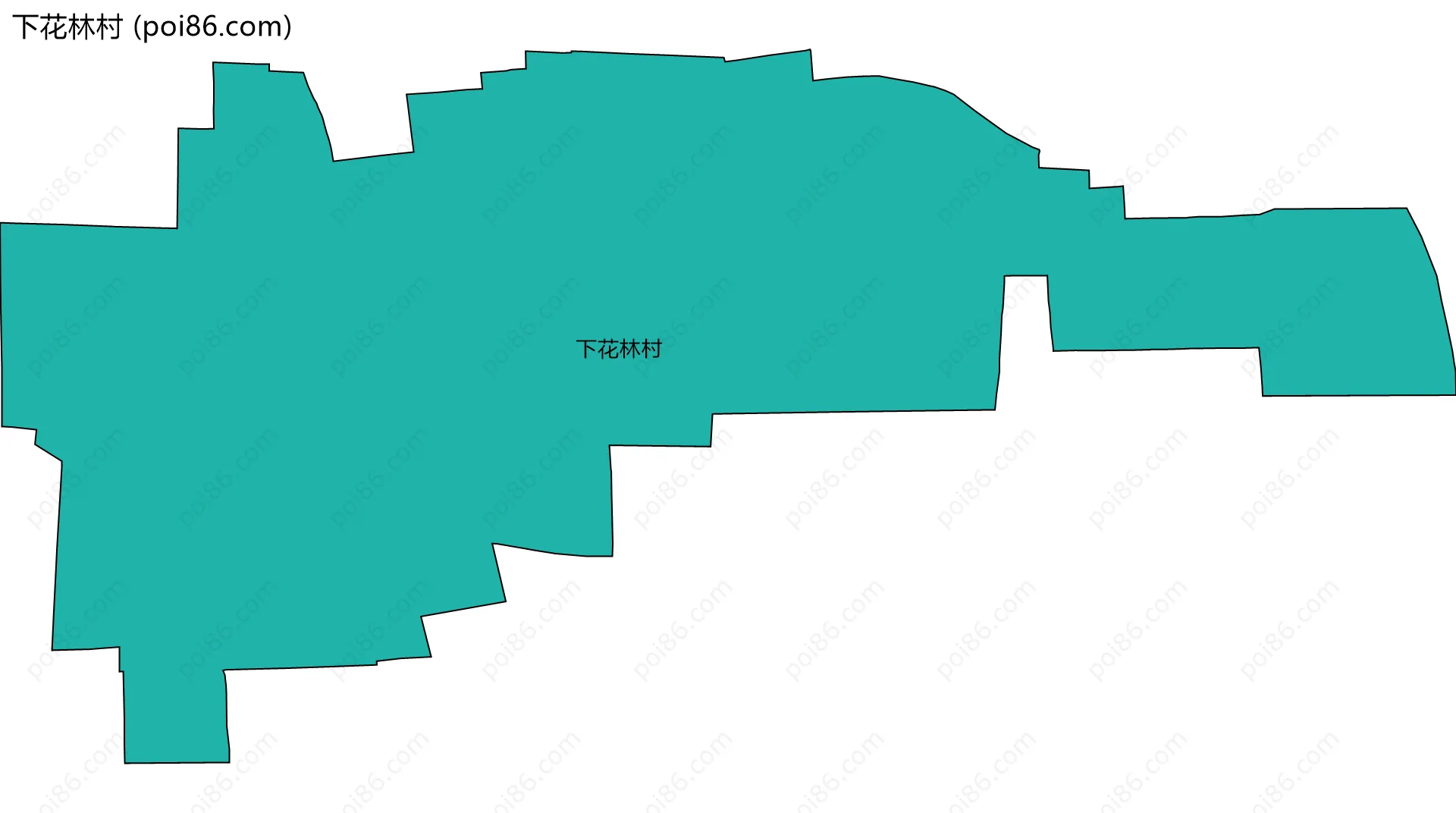 下花林村边界地图