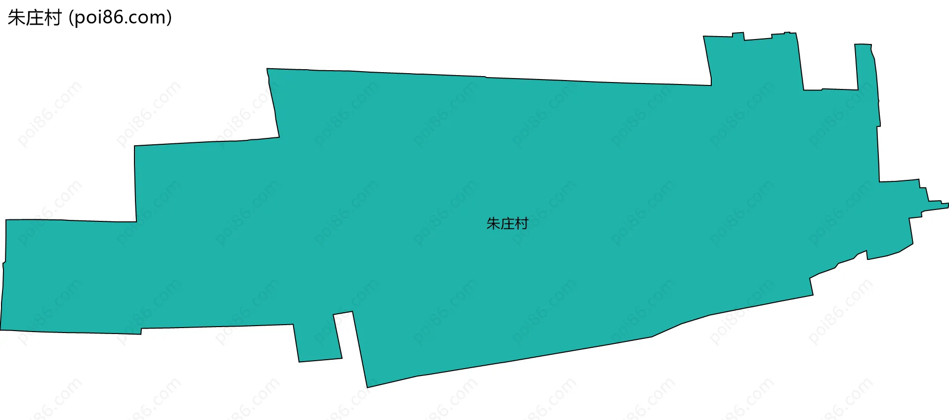 朱庄村边界地图