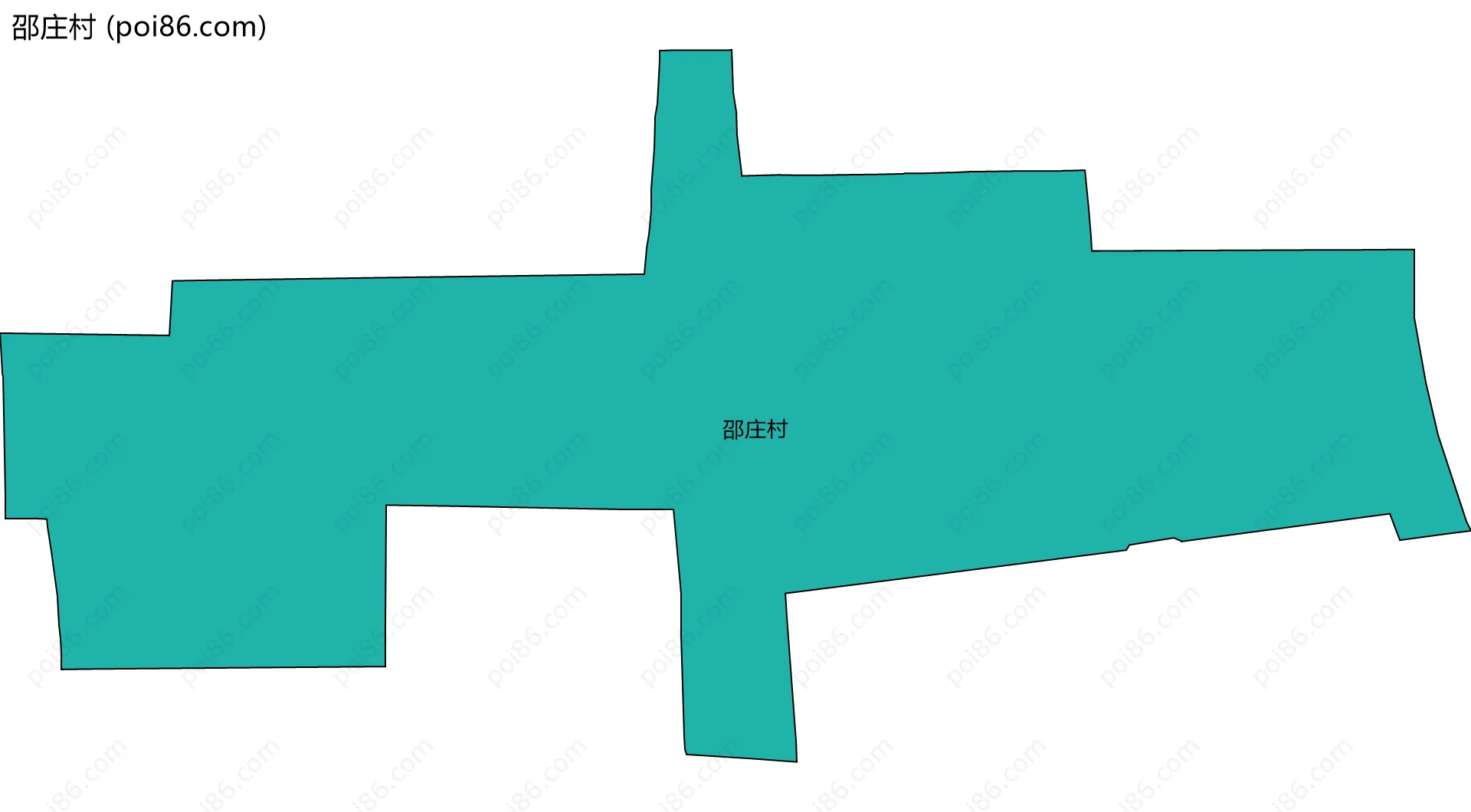 邵庄村边界地图