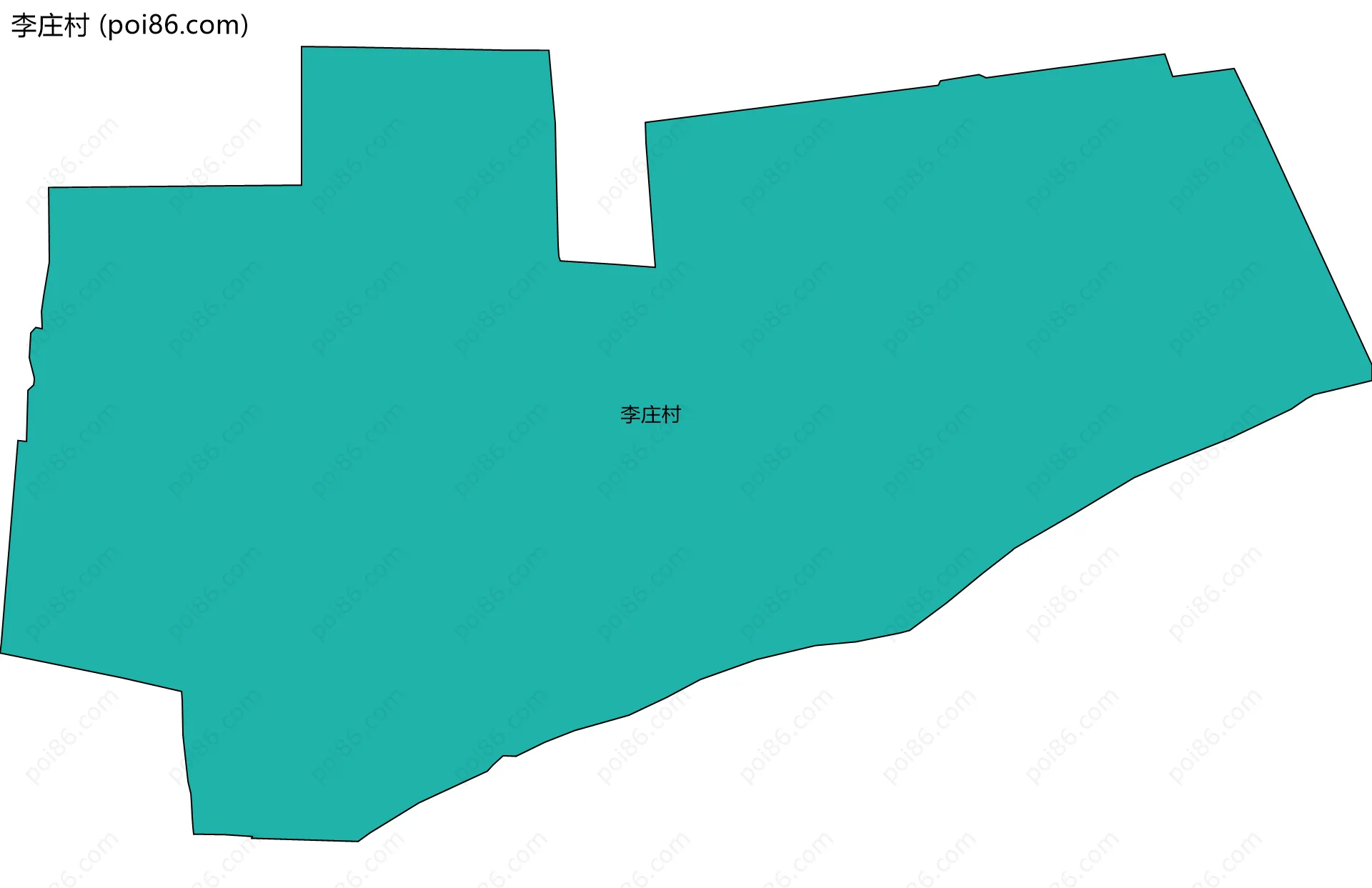 李庄村边界地图