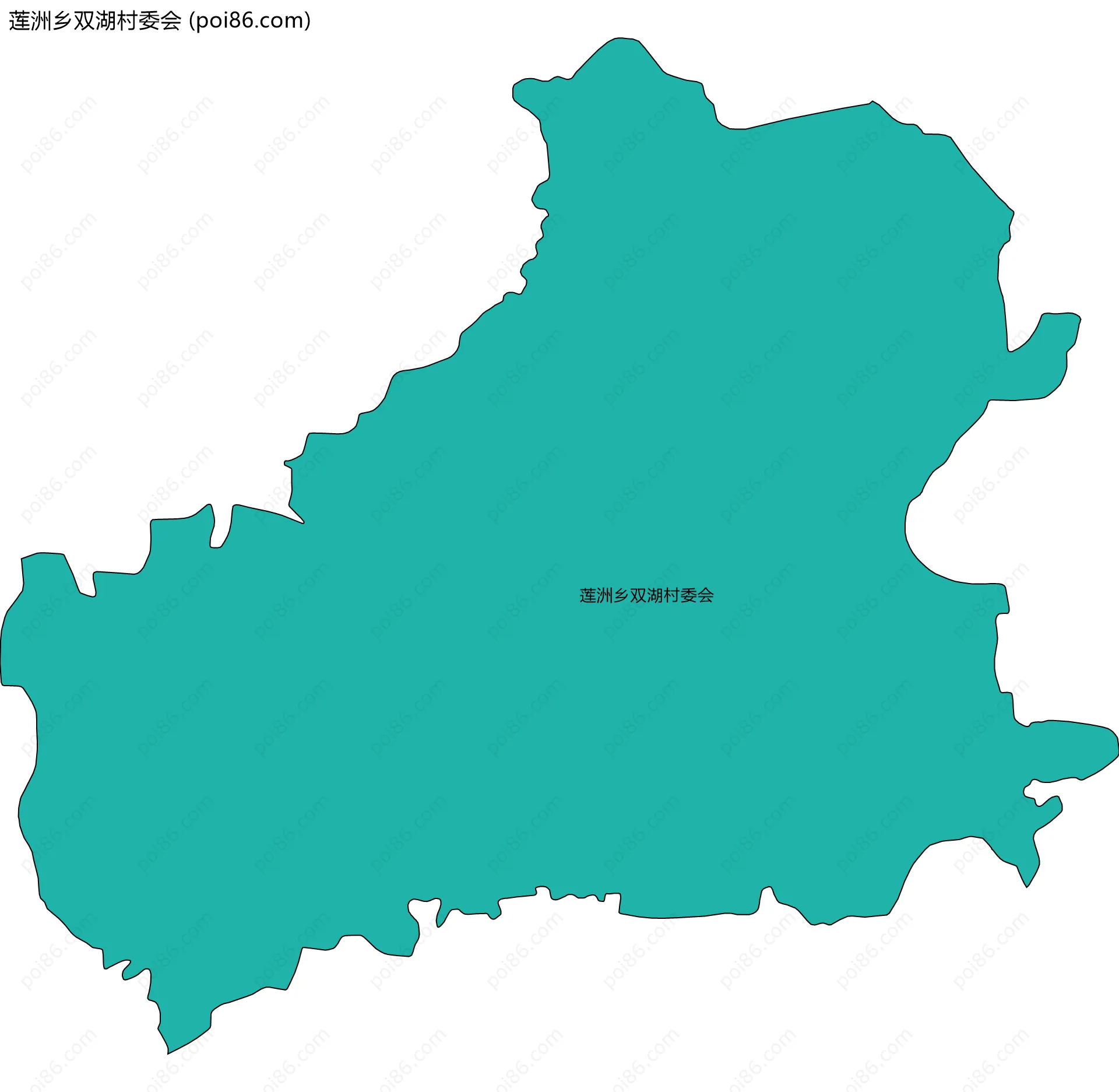莲洲乡双湖村委会边界地图
